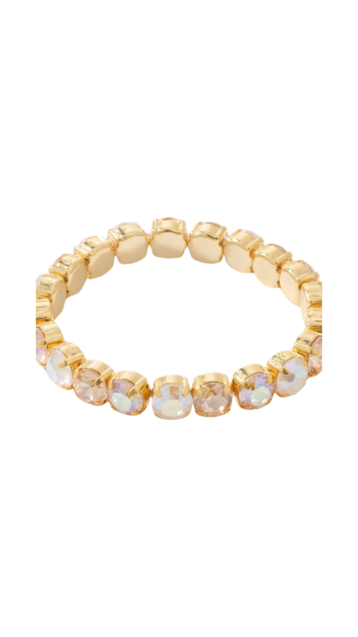 7 inch Sienna Stretch Bracelet, full view on white