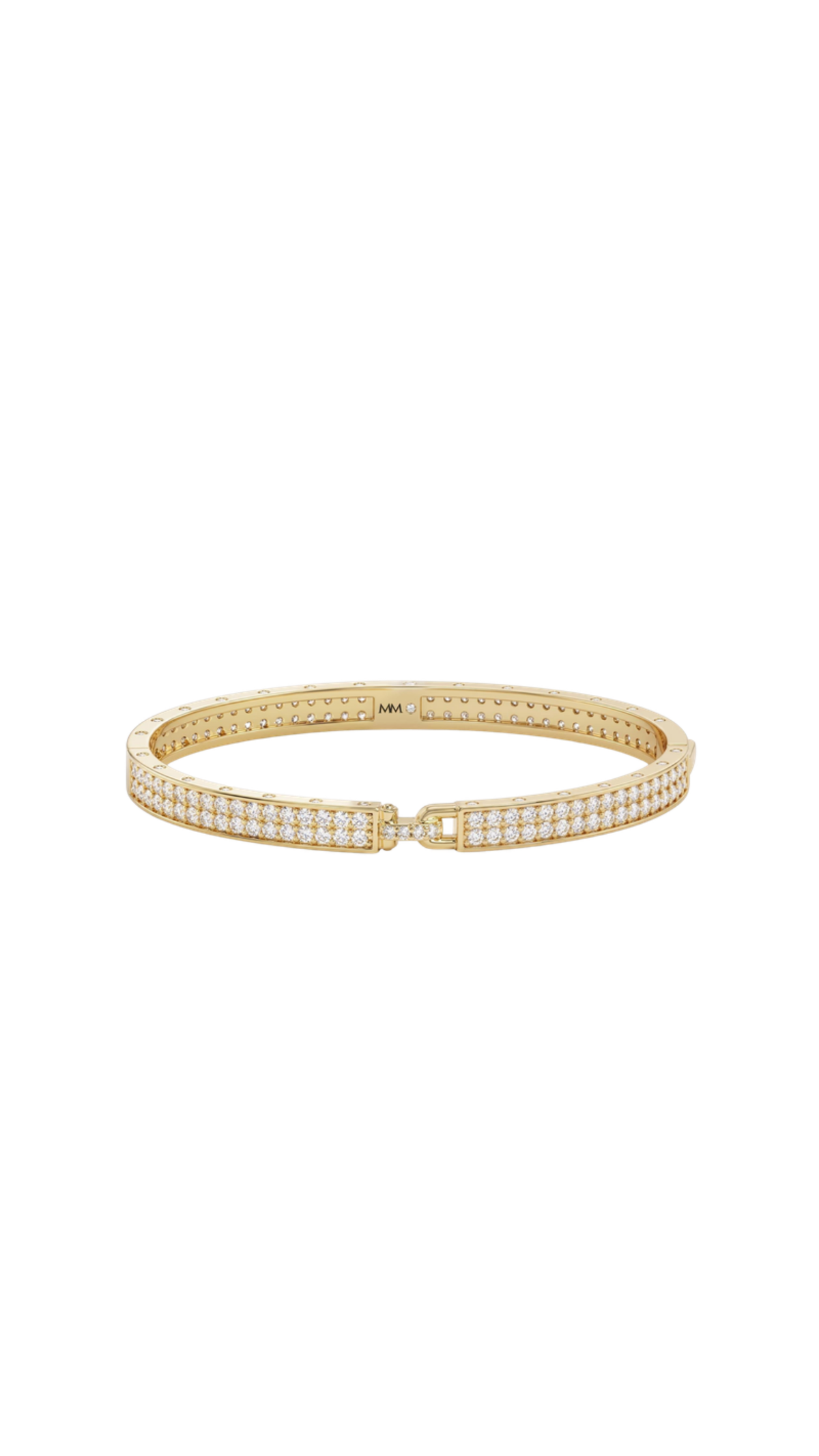 Ashley Malibu Lock Cuff 6mm, full view on white