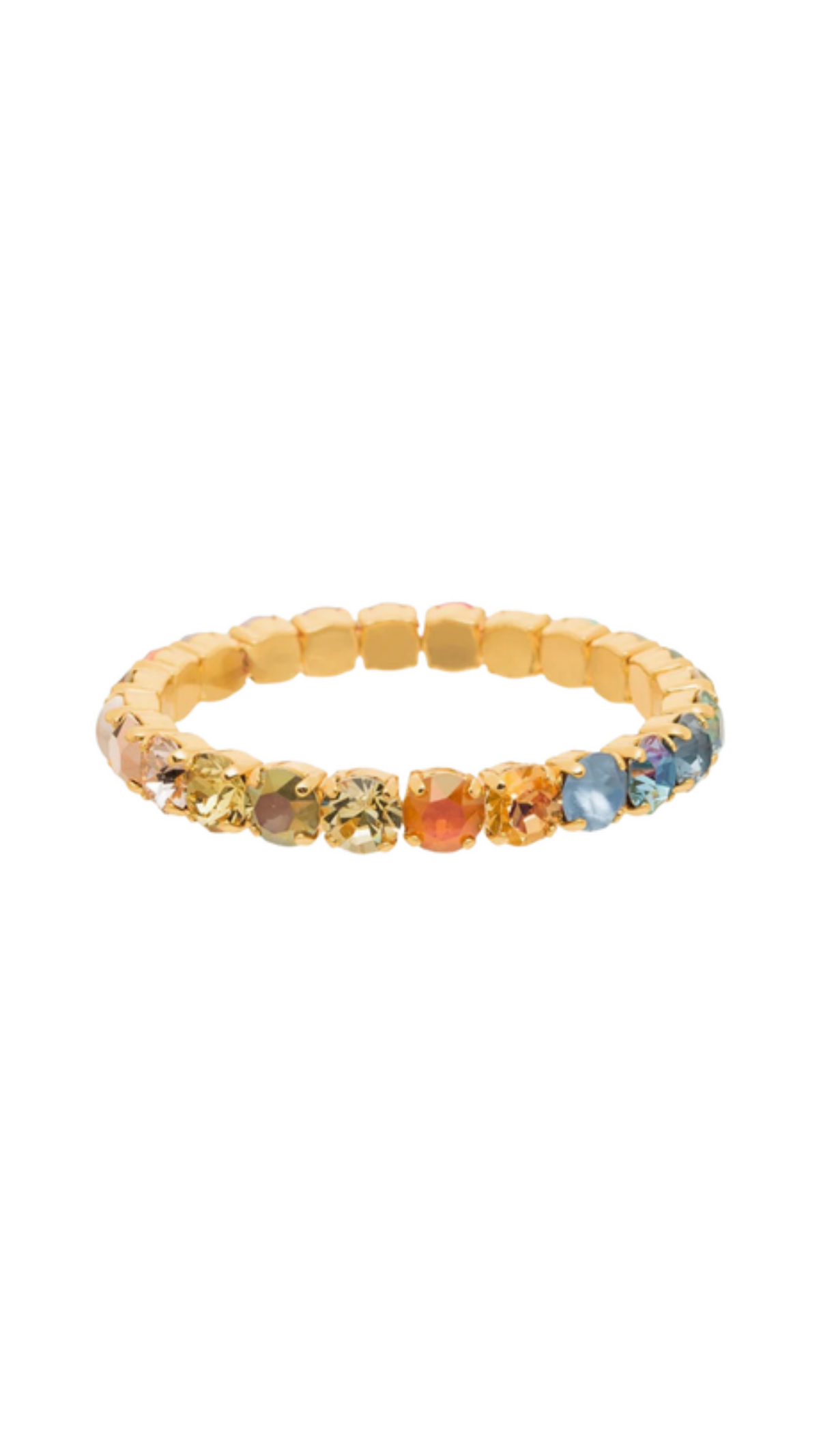 Oakland Stretch Bracelet In Fairy Dust Mix, full view on white