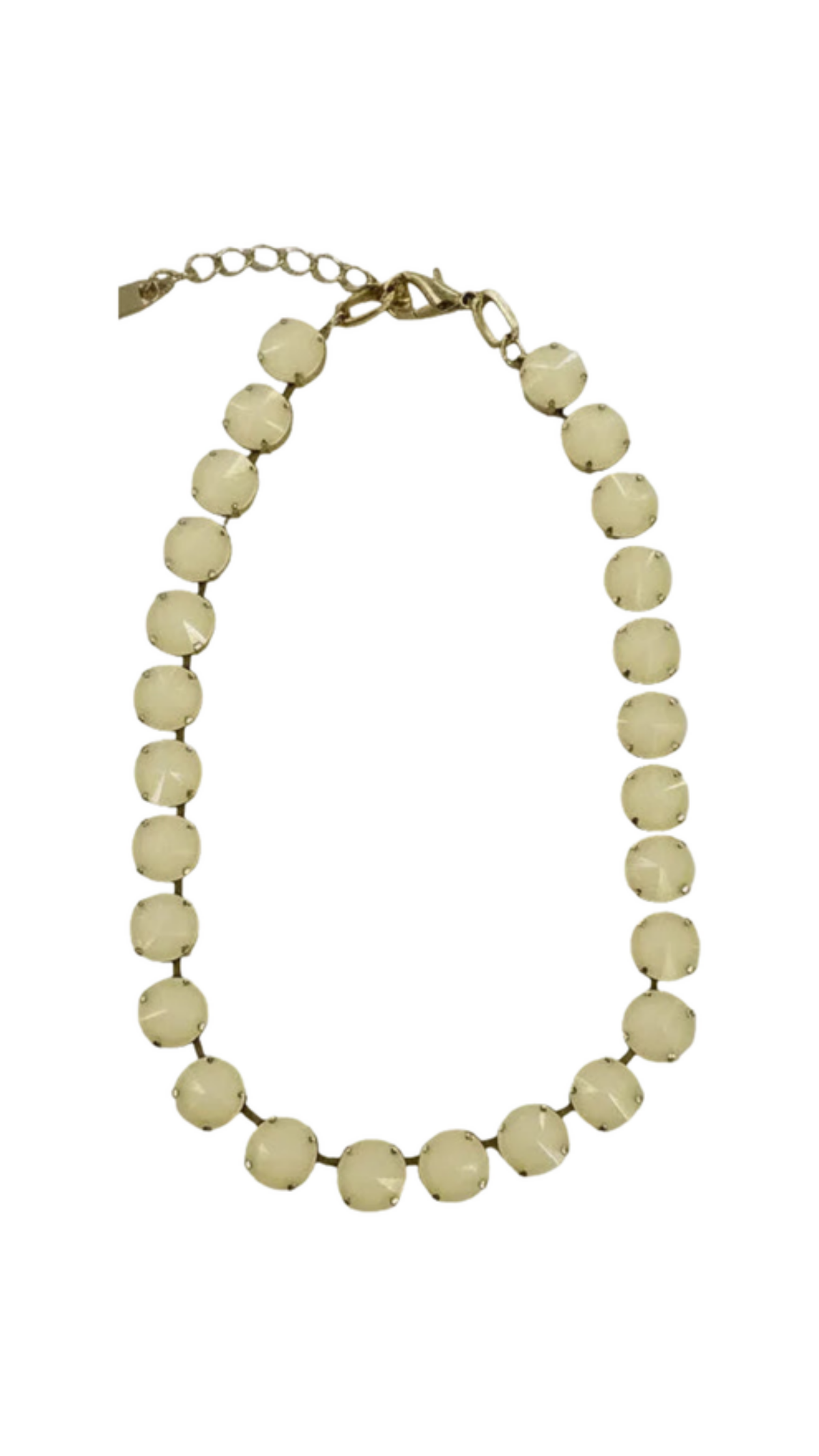 The Sofia Necklace In Canary Opal, full view on white