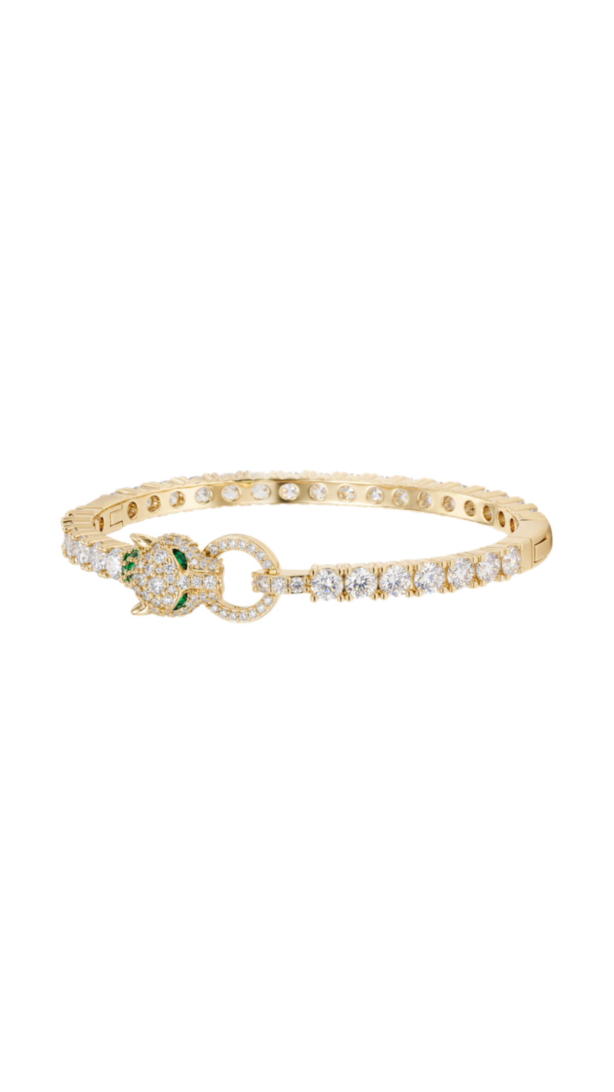 Jaguar Tennis Cuff, full view on white
