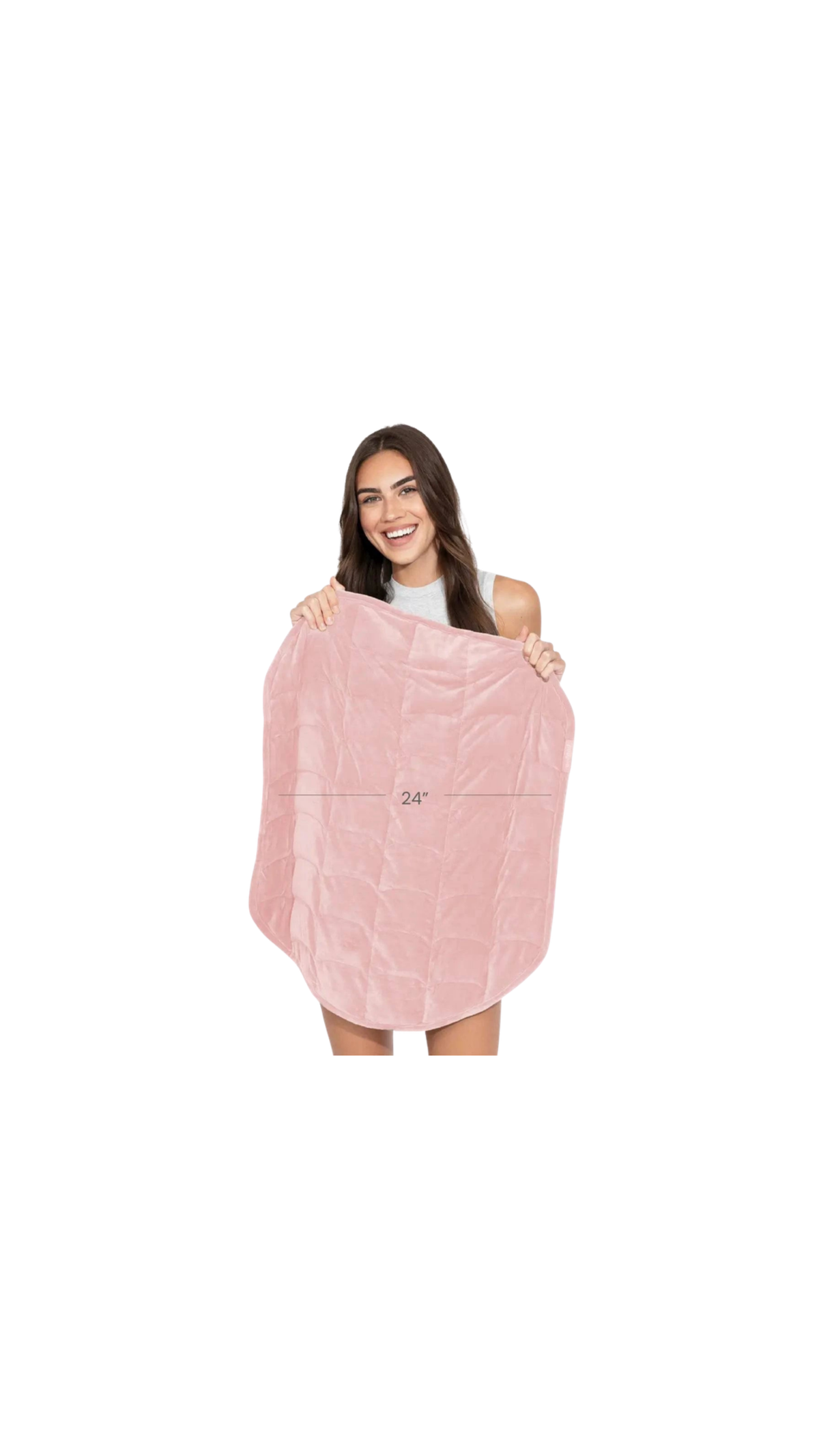 Weighted Body Blanket, full view on white