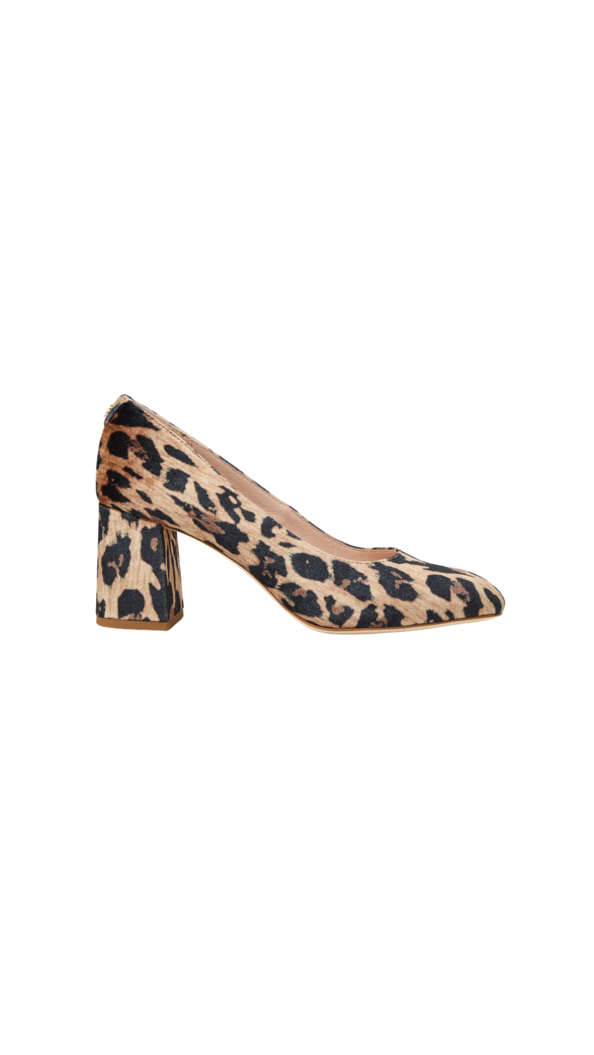 Lenora Fabric Pump Heel, full view on white