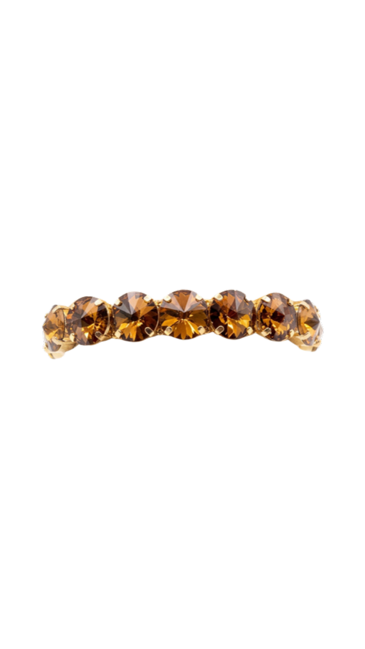 Rhinestone Stretch Bracelet, full view on white