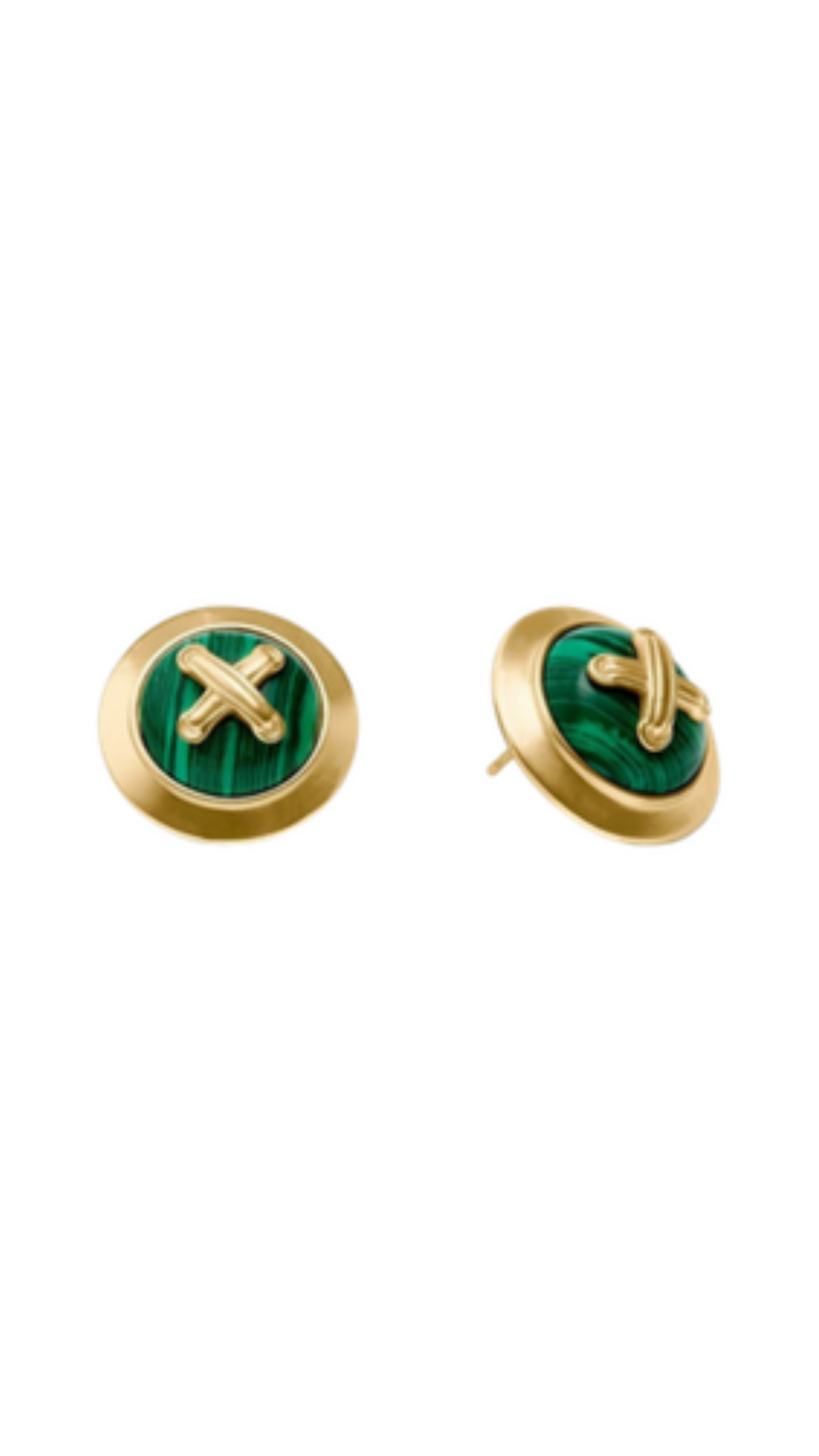 Essex Stud/Malachite Green, full view on white