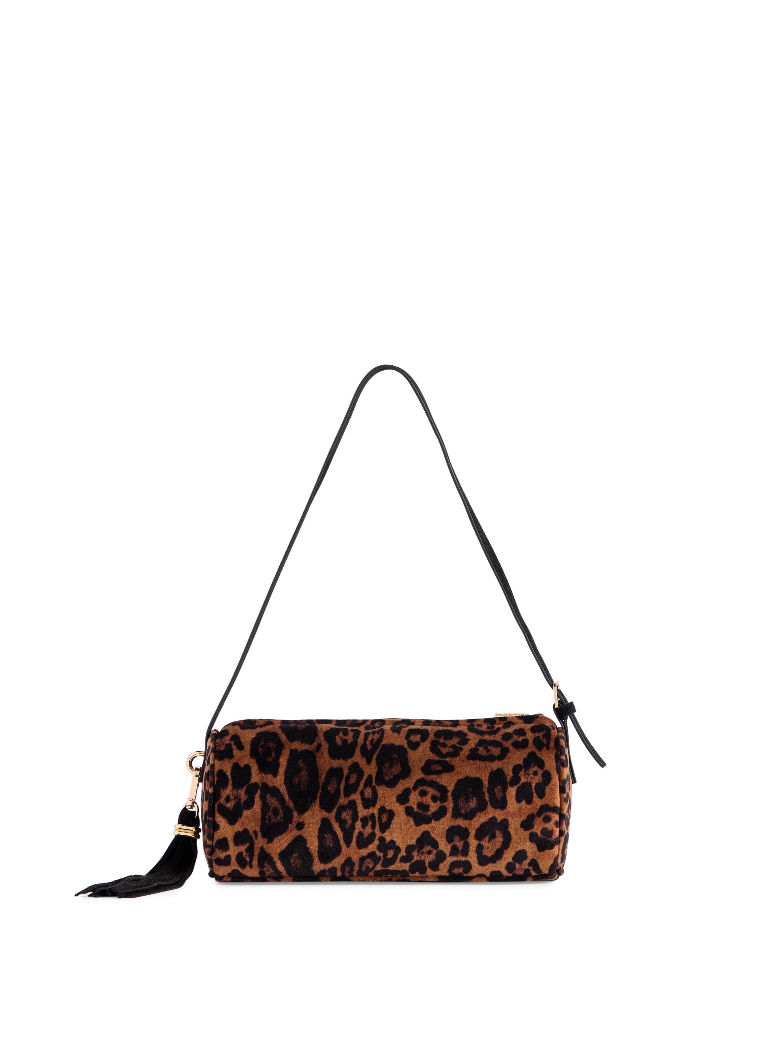 01-07-217LEO Leopard Kylie Barrel Shoulder Bag - Shiraleah