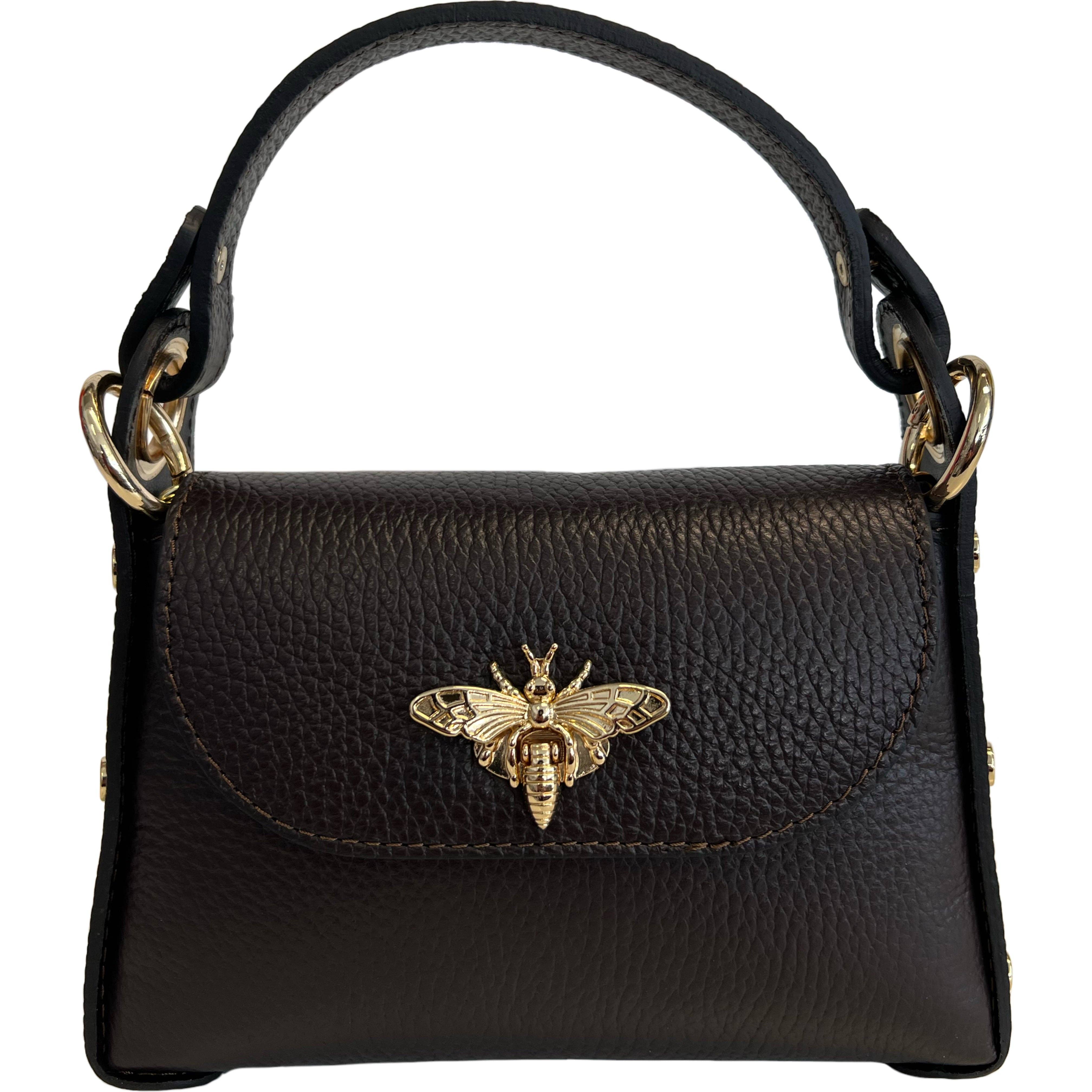 Mini Leather Bag w/Fly Closure - The BLVD