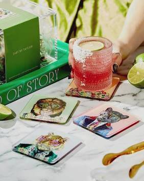 Big Cats Set Of 4 Coasters - The BLVD