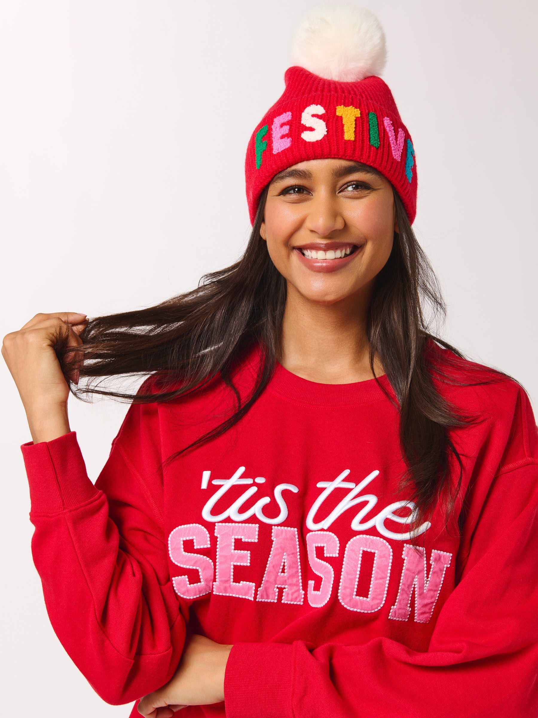 TIS THE SEASON Sweatshirt/Red