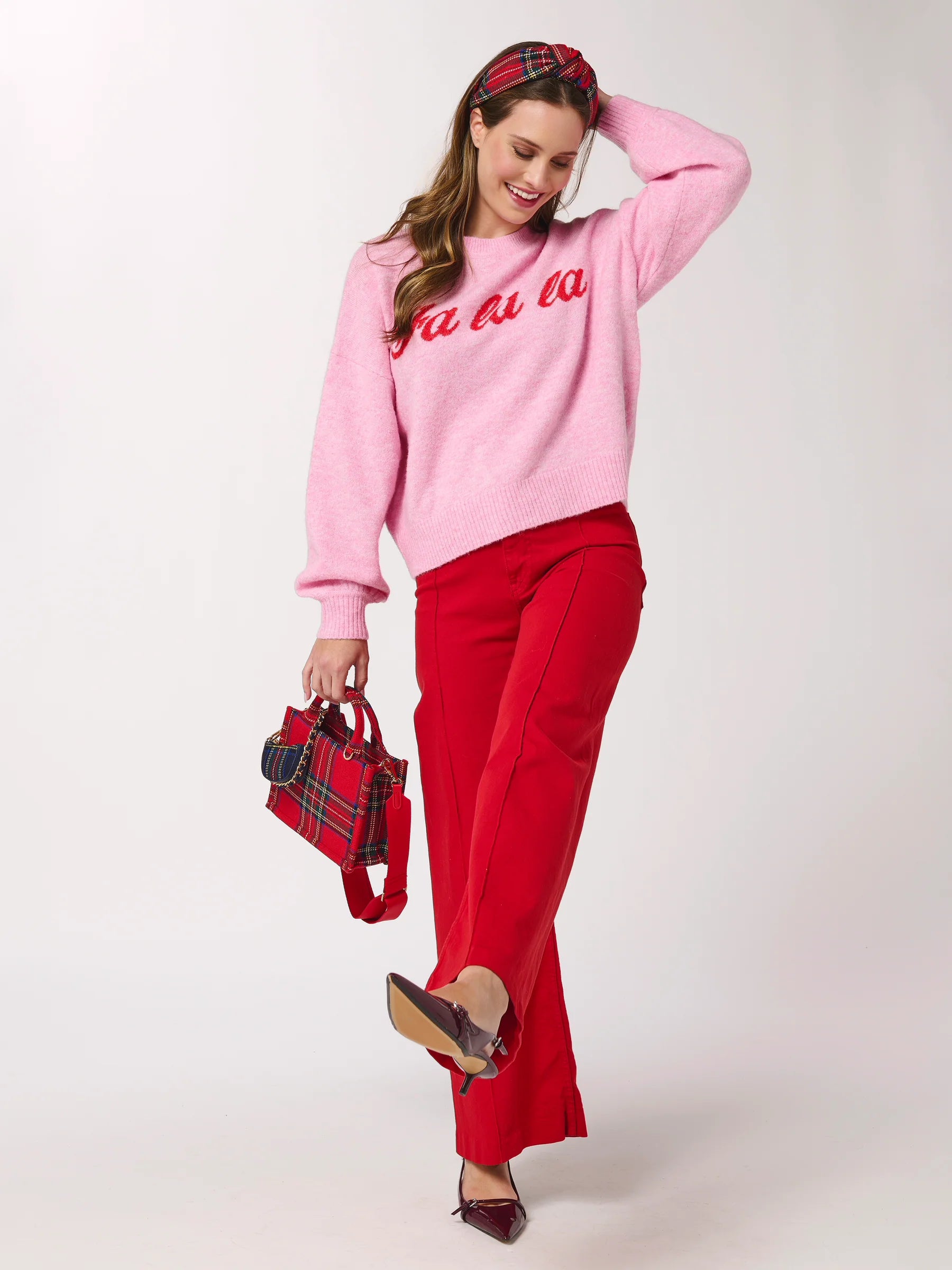 FA LA LA Sweater/Blush