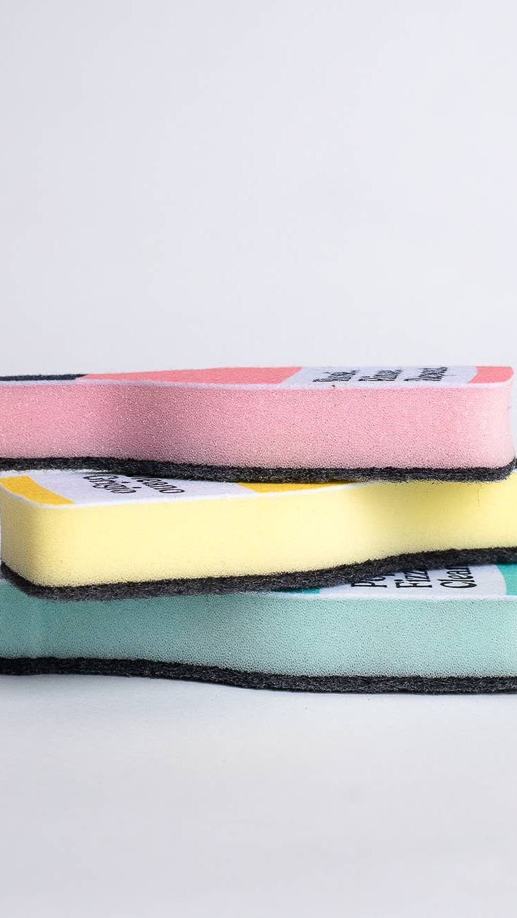 Scrubbly kitchen sponge Pop Fizz product photo - close-up - BLVD Boutik