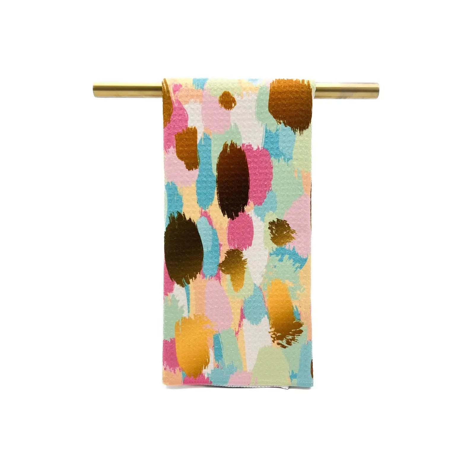 Pastel Paint Daubs Tea Towel - The BLVD