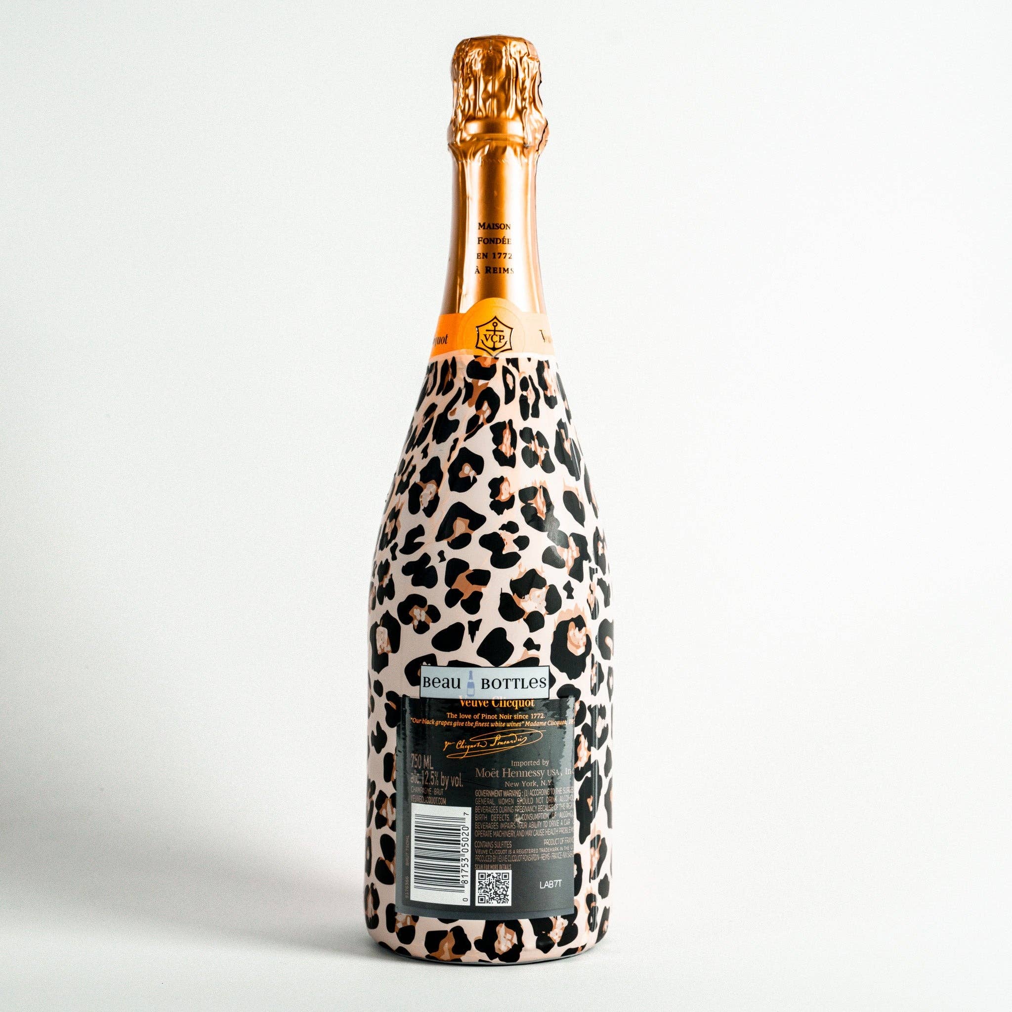Beau Bottles Tan Leopard- Champagne Collection