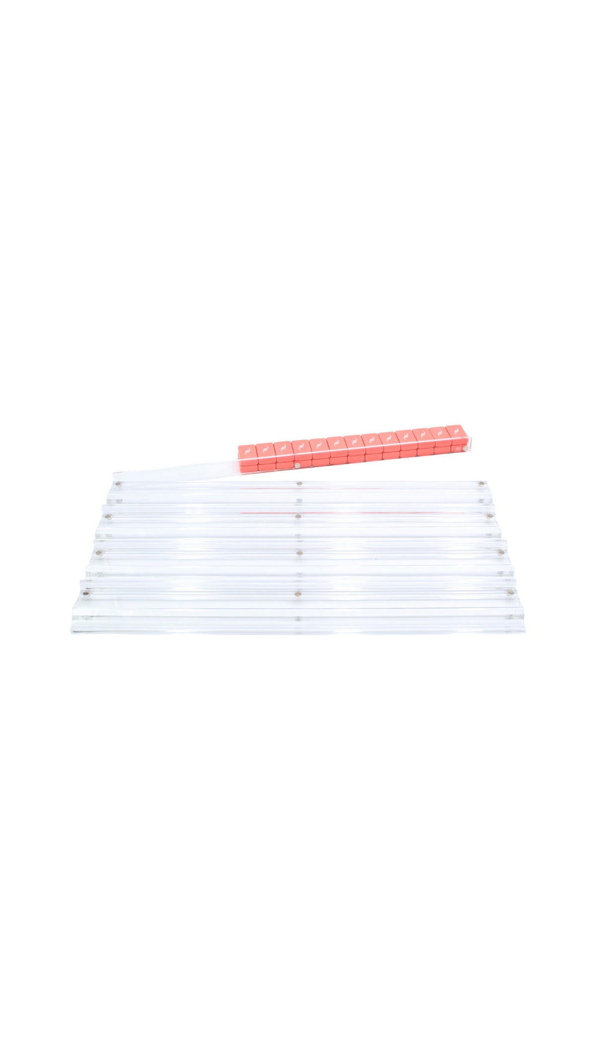 MAHJONG RACKS | Premium Acrylic | 4 Racks + 4 Pushers - The BLVD