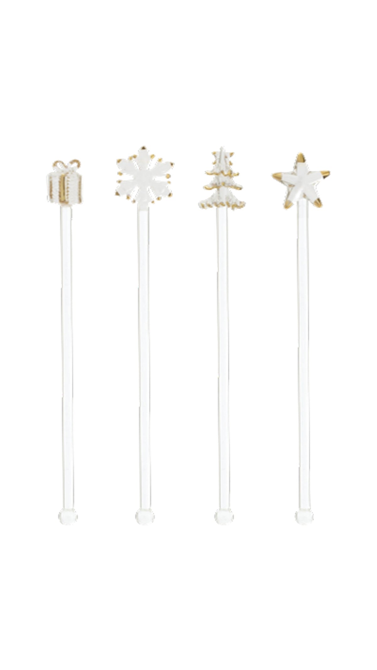 Holiday Glass Stir Sticks - The BLVD