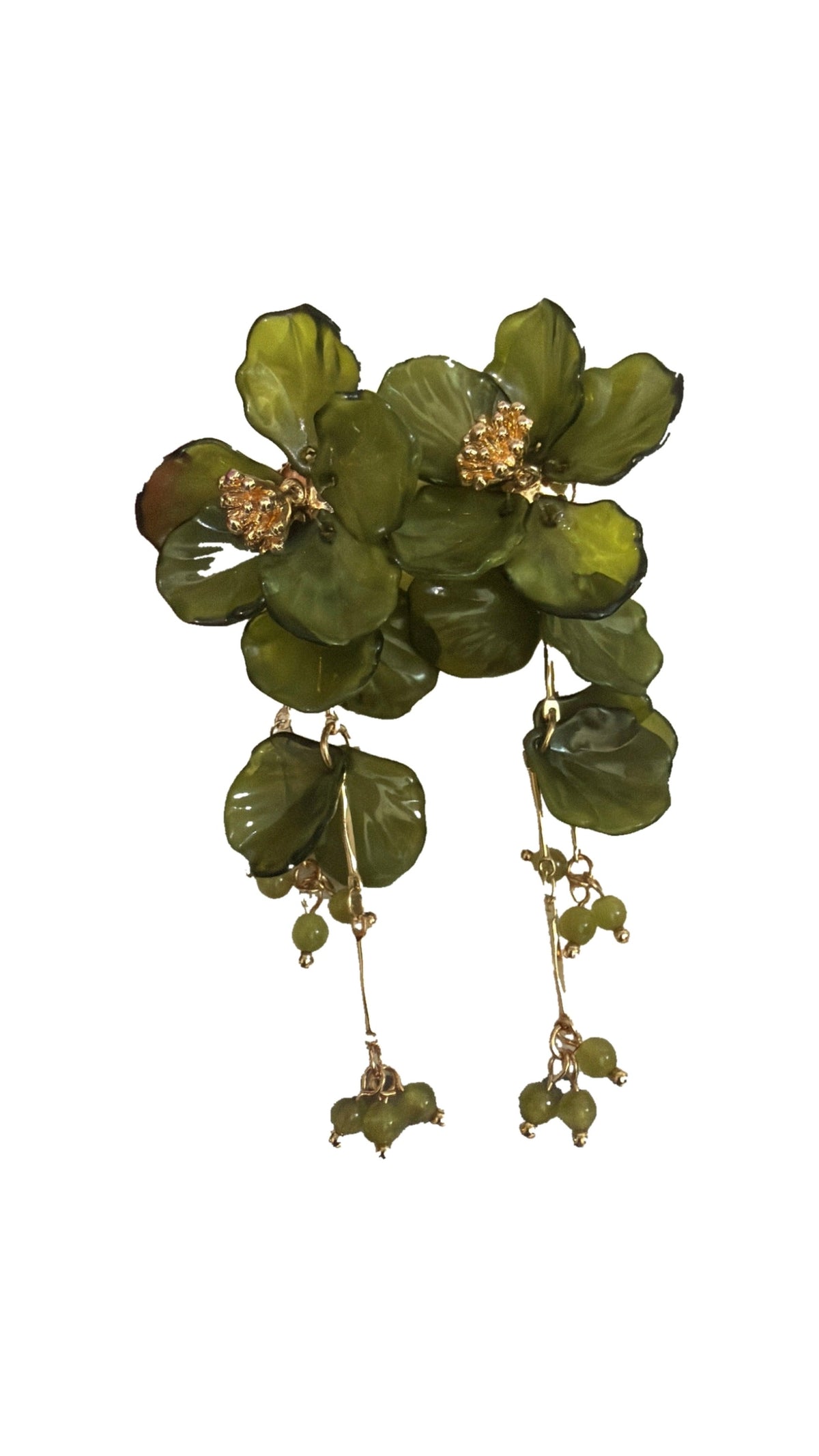Floral Cluster Statement Earrings 3” - The BLVD
