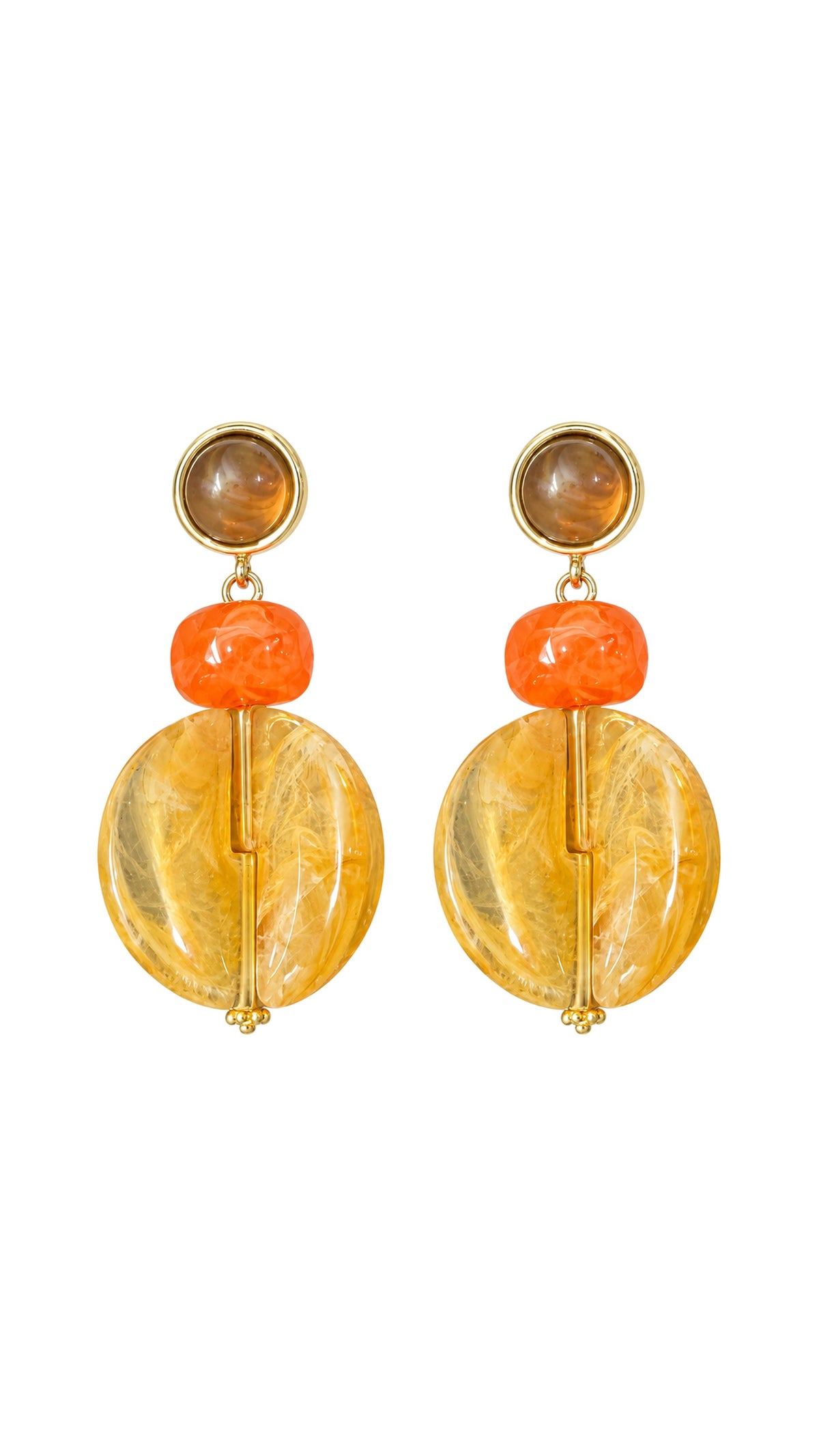 Lucite Ball Statement Earrings 2.5” - The BLVD