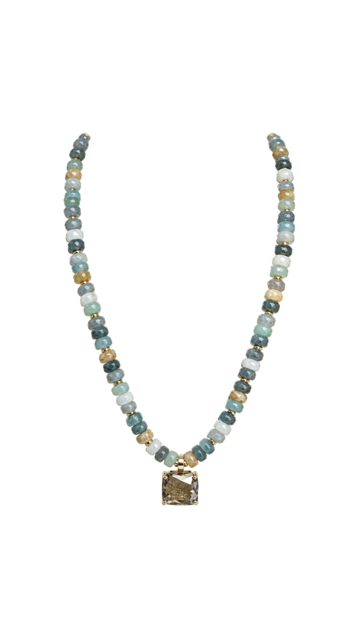 Rondelle Bead Pendant Necklace - The BLVD