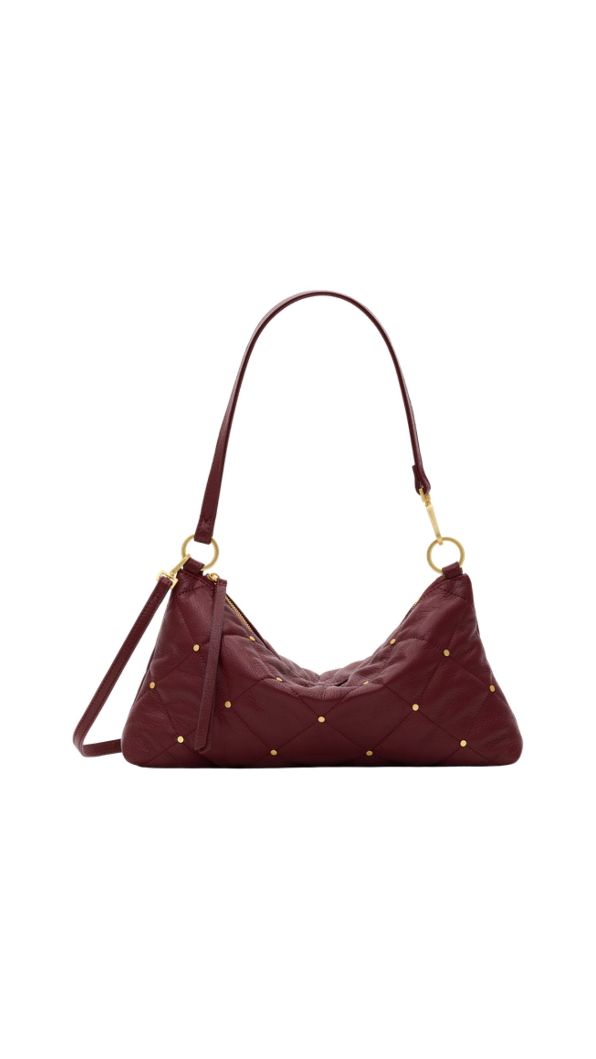 Kyle Medium Quilted Cherrywood/Brushed Gold - The BLVD