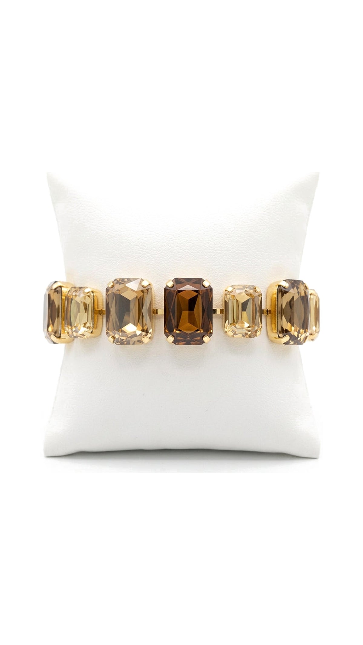 Shades of Gold Rhinestone Bracelet - The BLVD