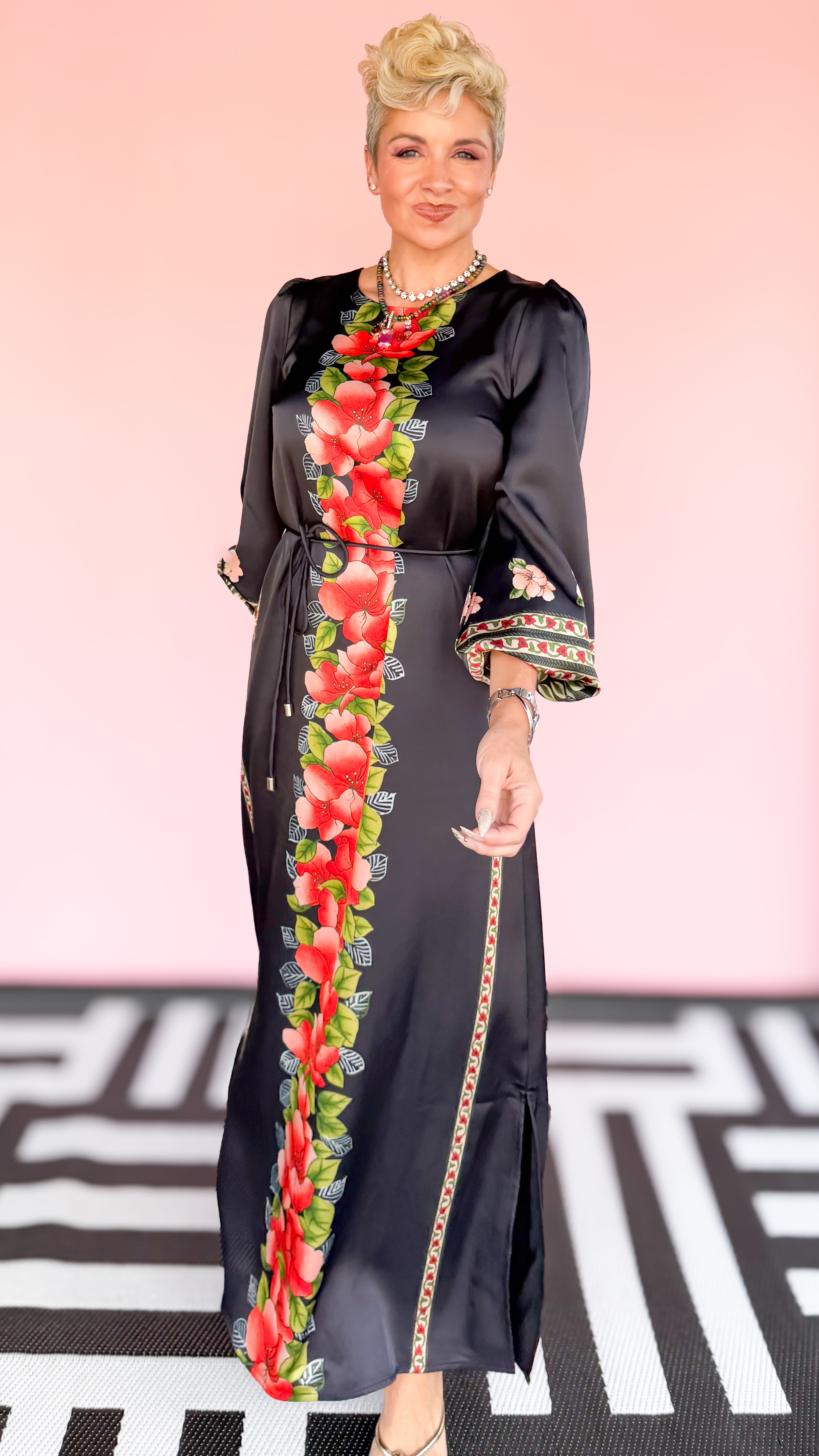 Dawn Maxi Dress Garland Stripe