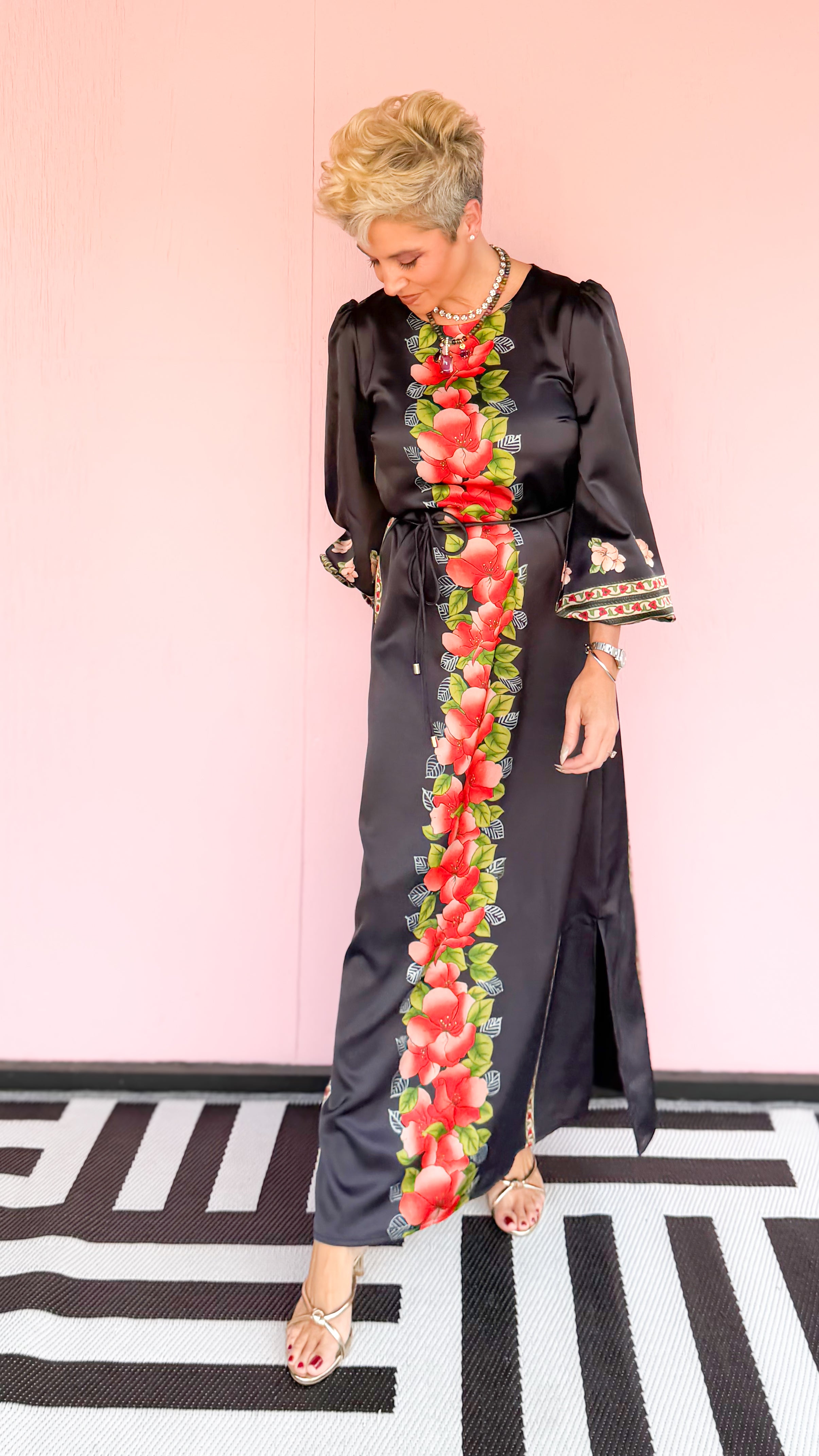 Dawn Maxi Dress Garland Stripe