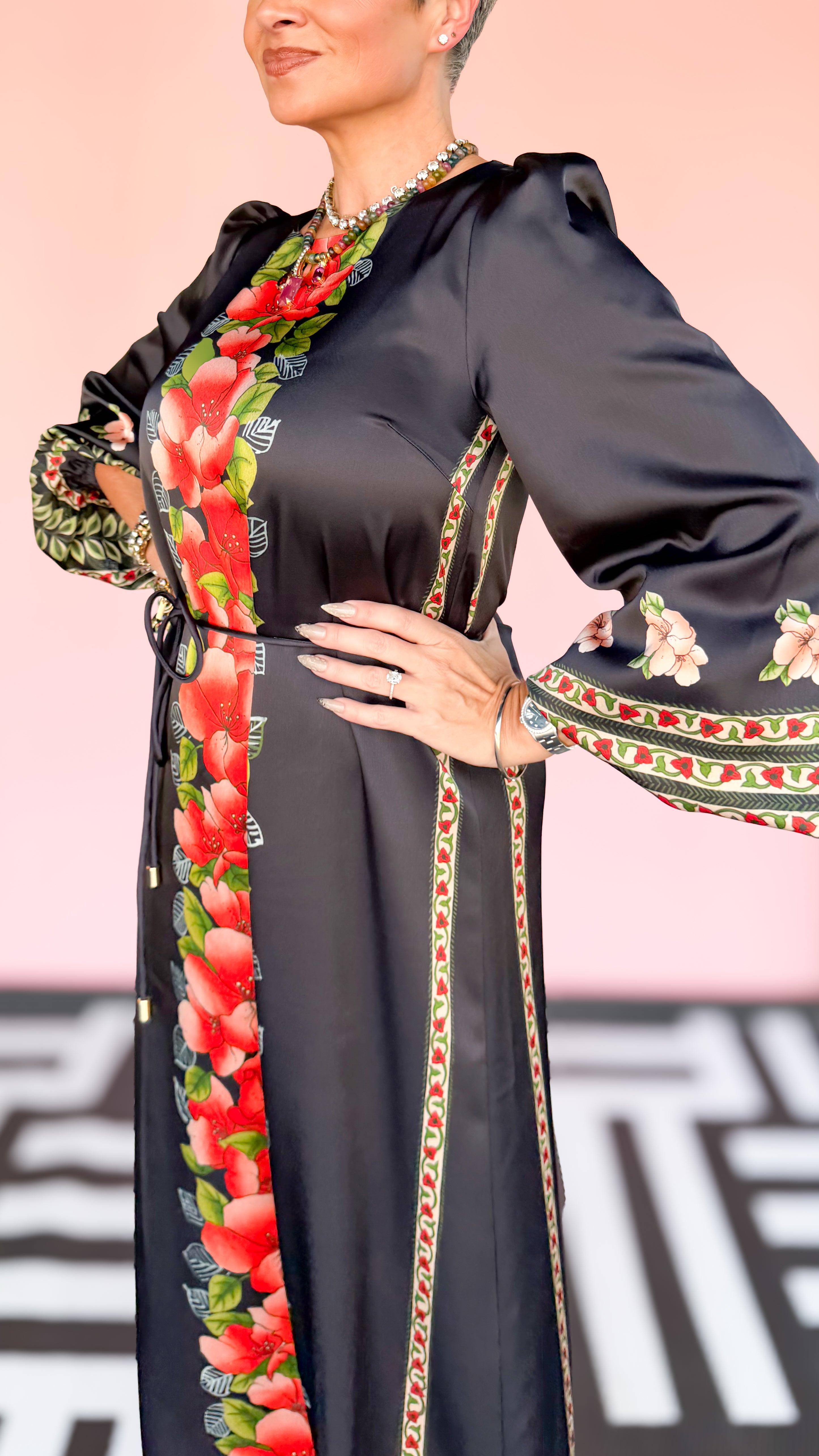 Dawn Maxi Dress Garland Stripe