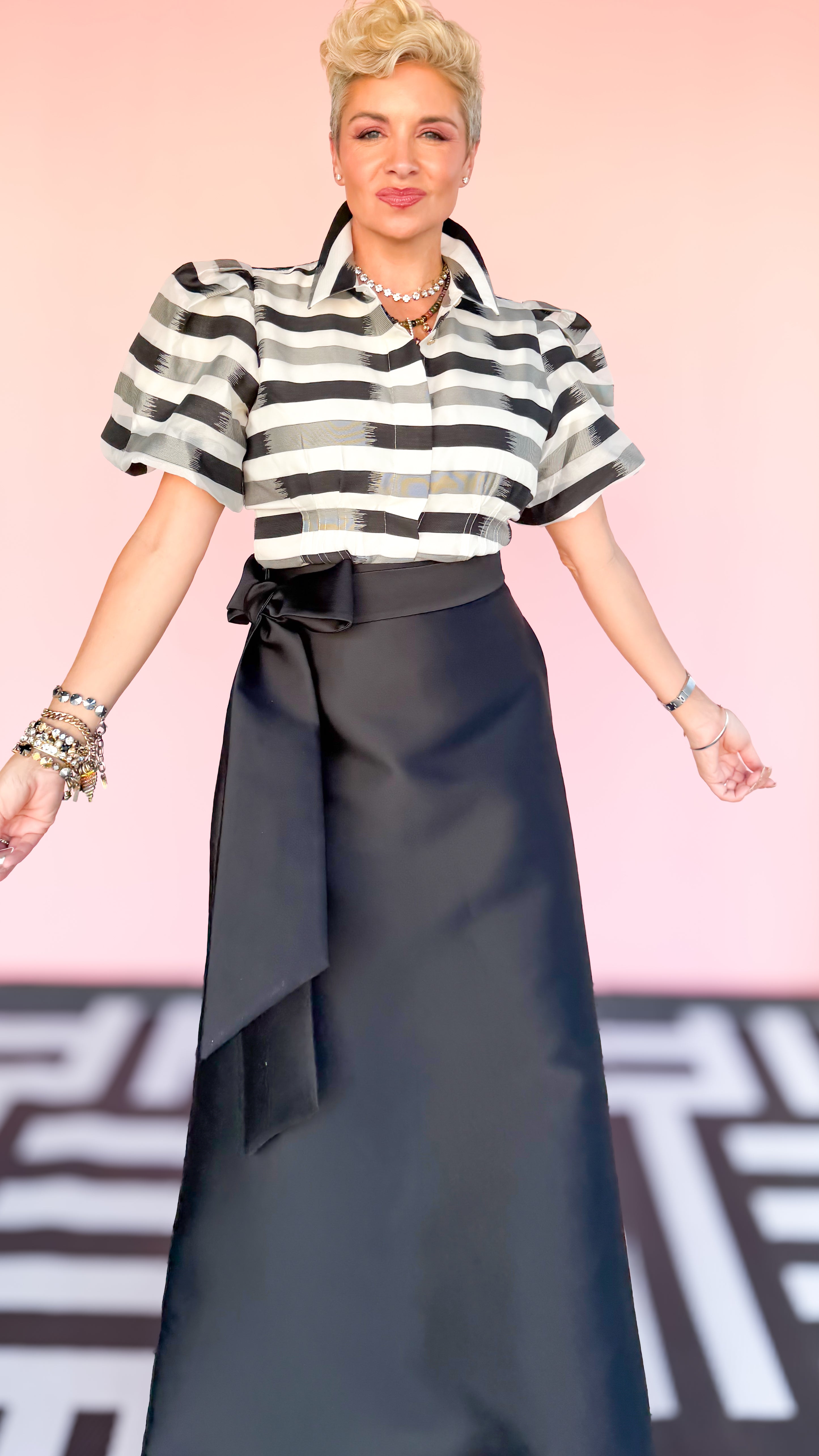 Britt Top/Truffle Stripe