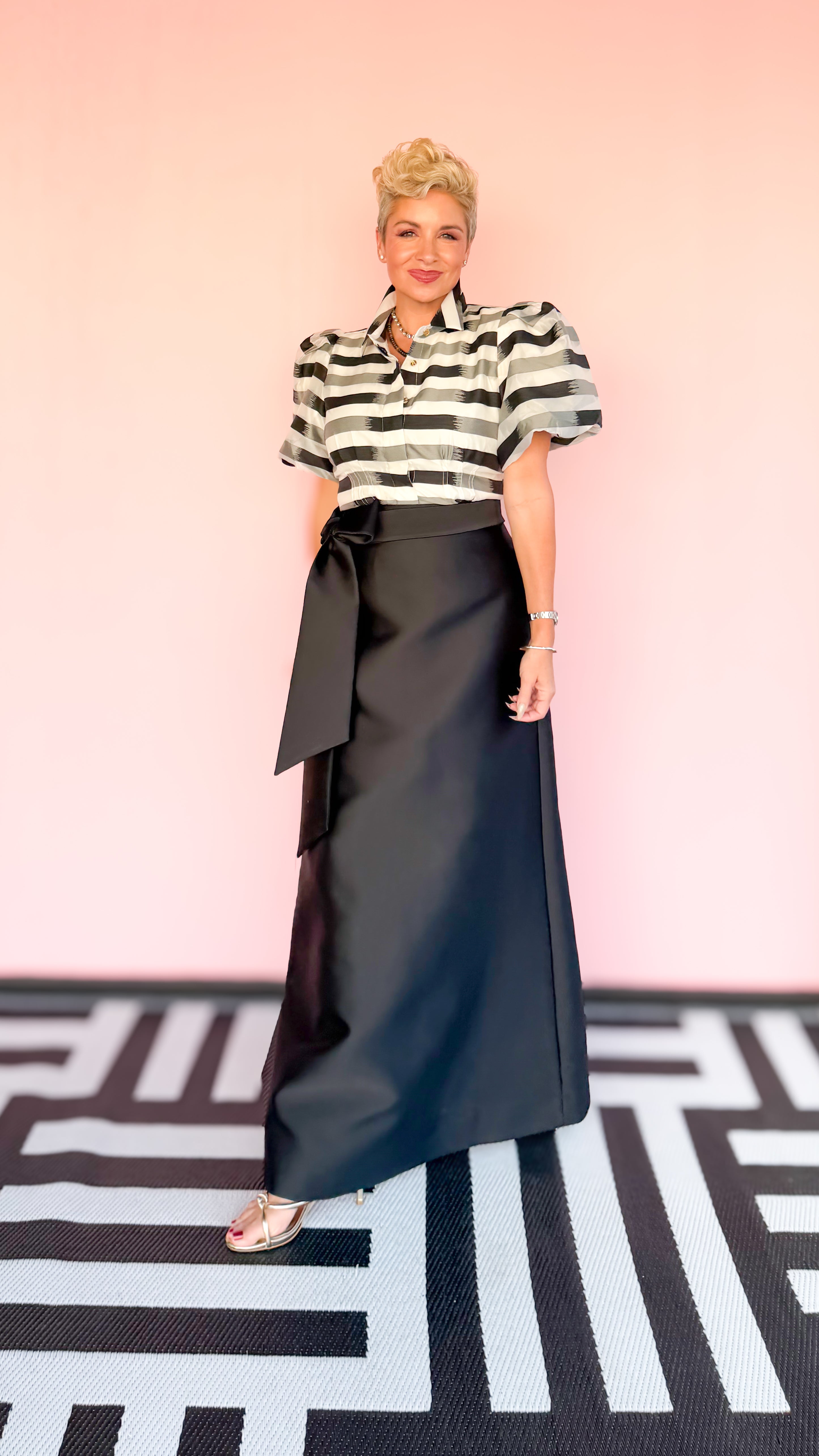 Audrey Maxi Skirt/Midnight Black