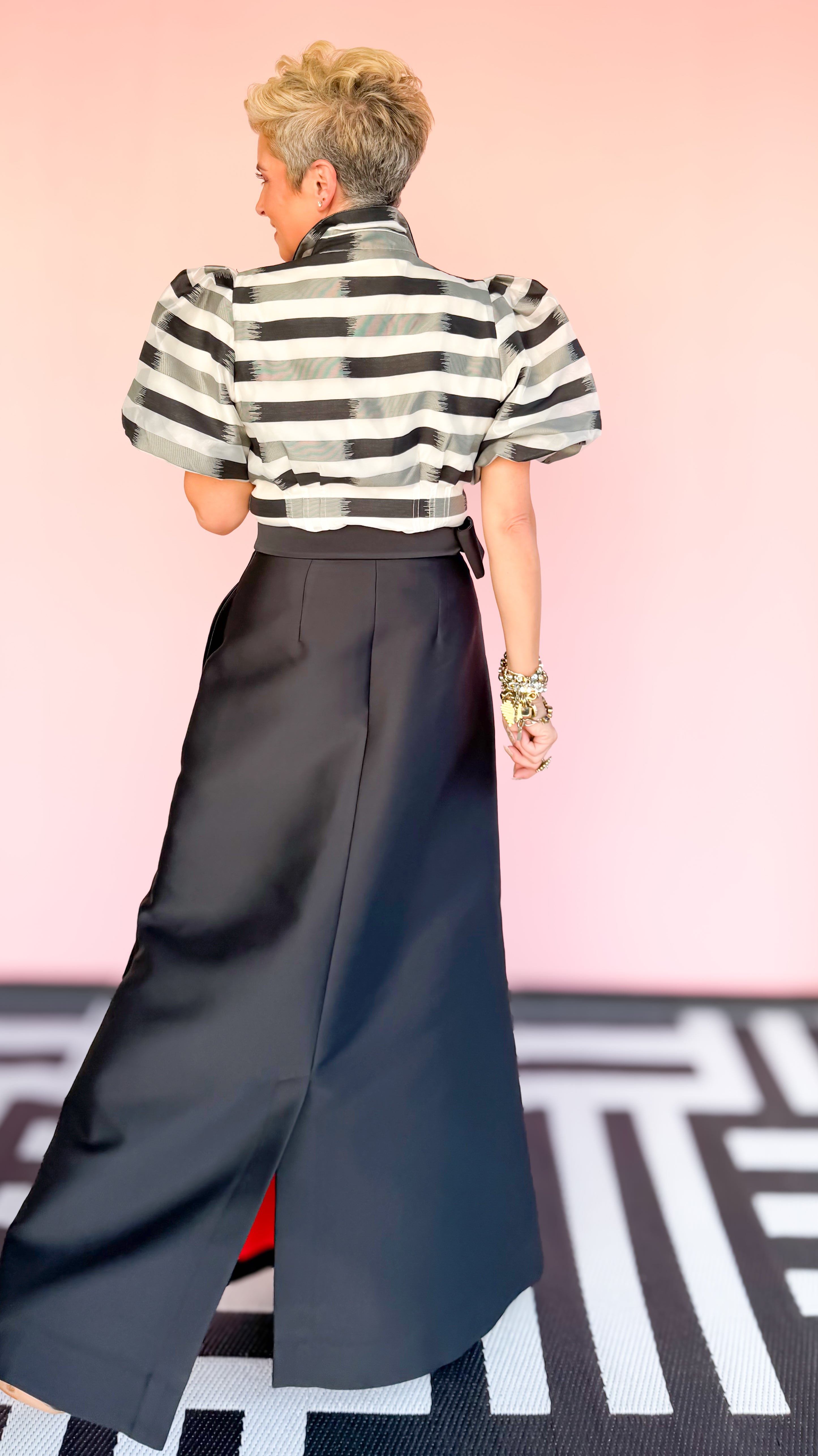 Audrey Maxi Skirt/Midnight Black