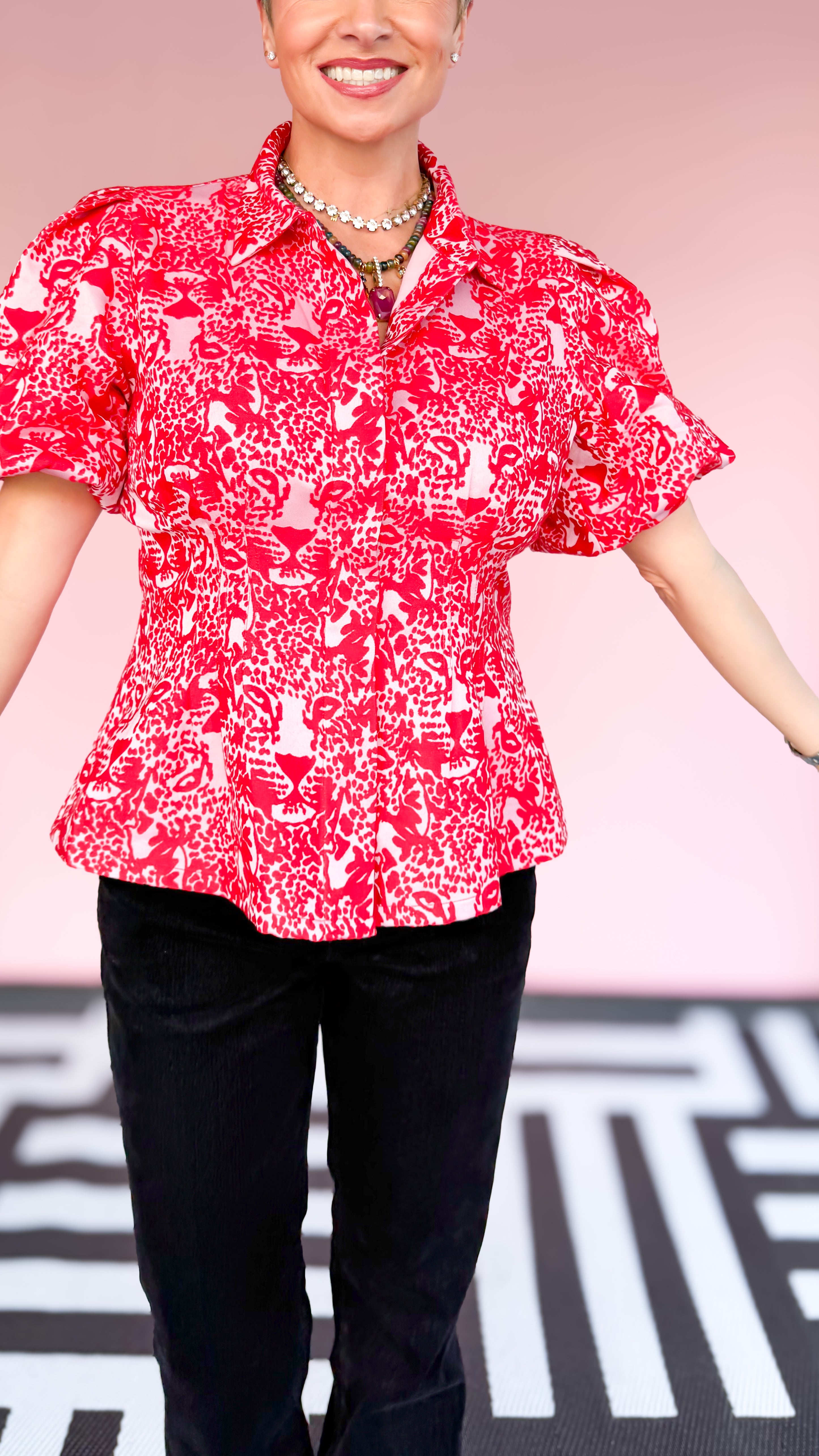 Britt Top/ Cheeky Cheetah