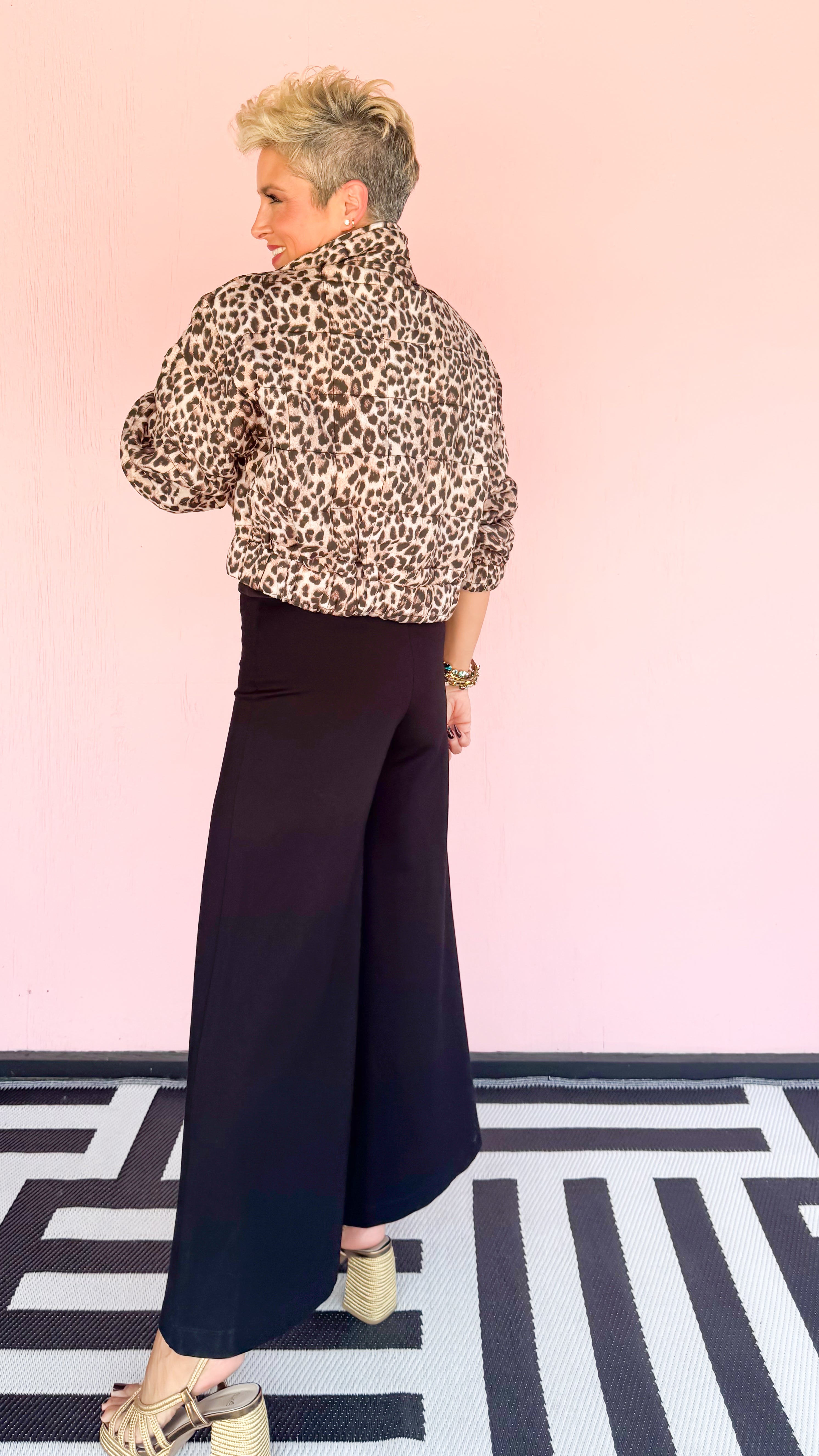 Lissandra Quilted Leopard Jacket