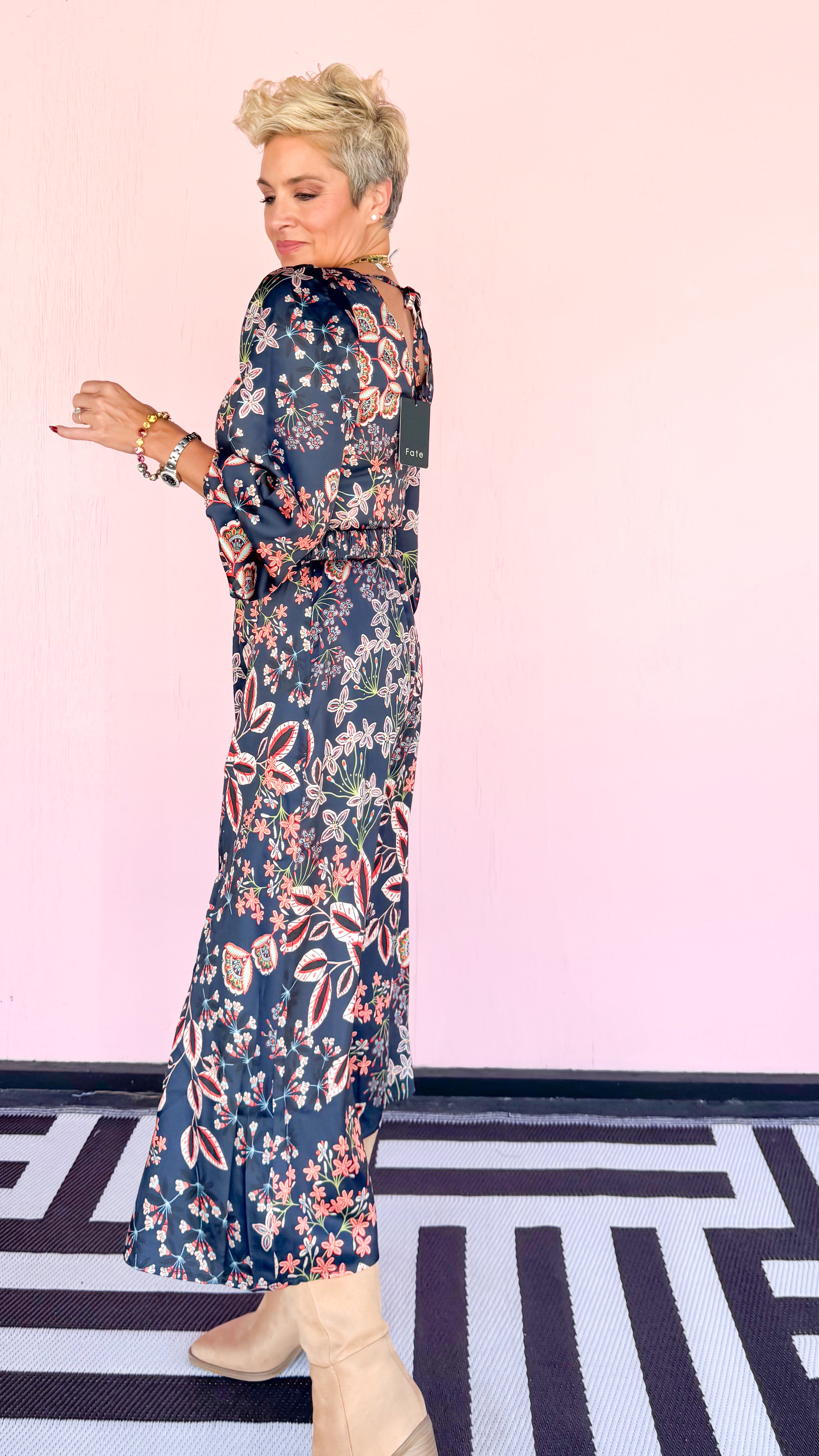 Maci Ballon Sleeve Maxi Dress