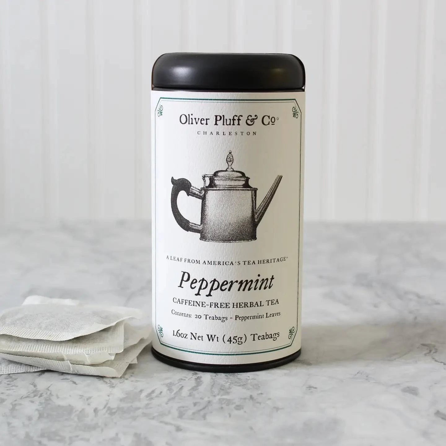 20 Pepermint Tea Bags in Tin - The BLVD