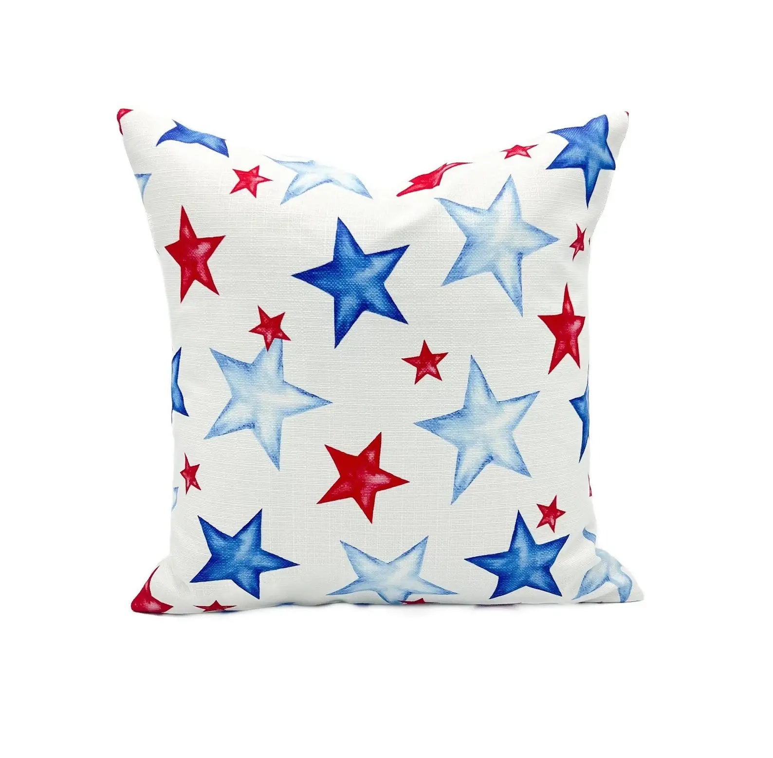 Watercolor USA Stars pillow product photo - BLVD Boutik