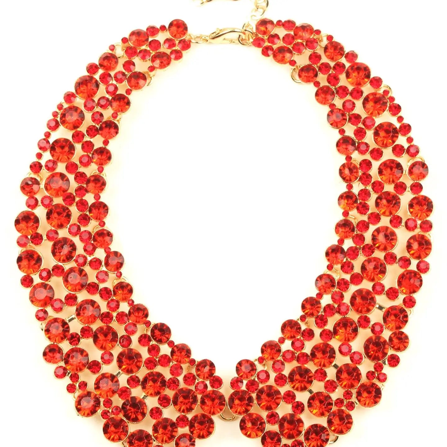 Diana Vintage-Inspired Rhinestone Statement Collar Necklace - The BLVD