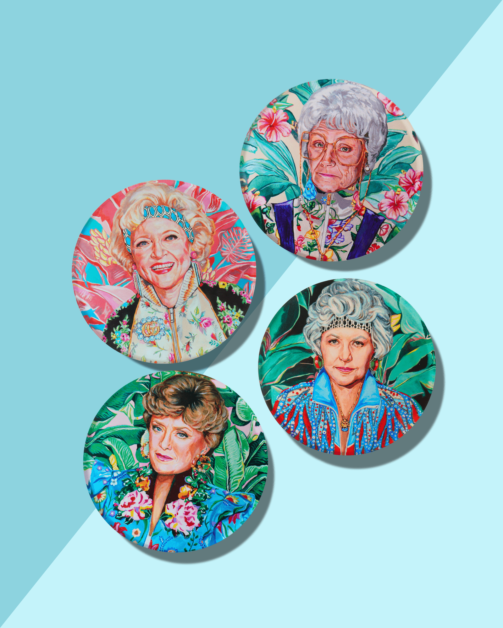 Golden Girl Set Of 4 Coasters