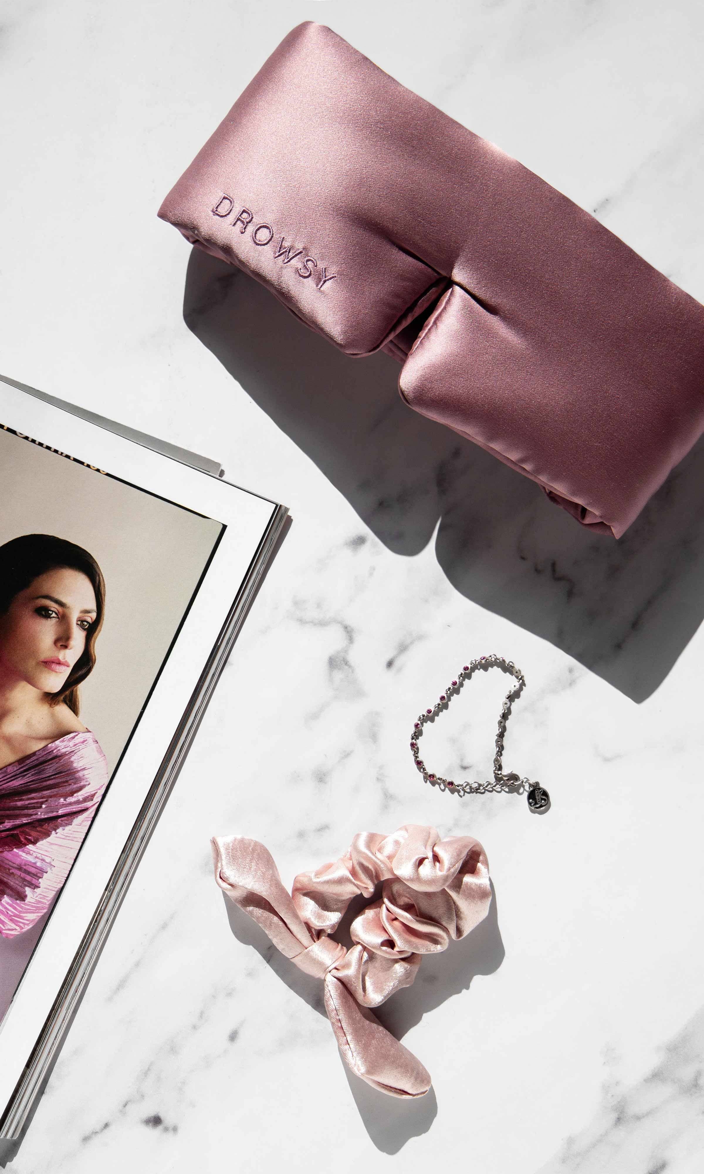 Damask Rose Silk Sleep Mask