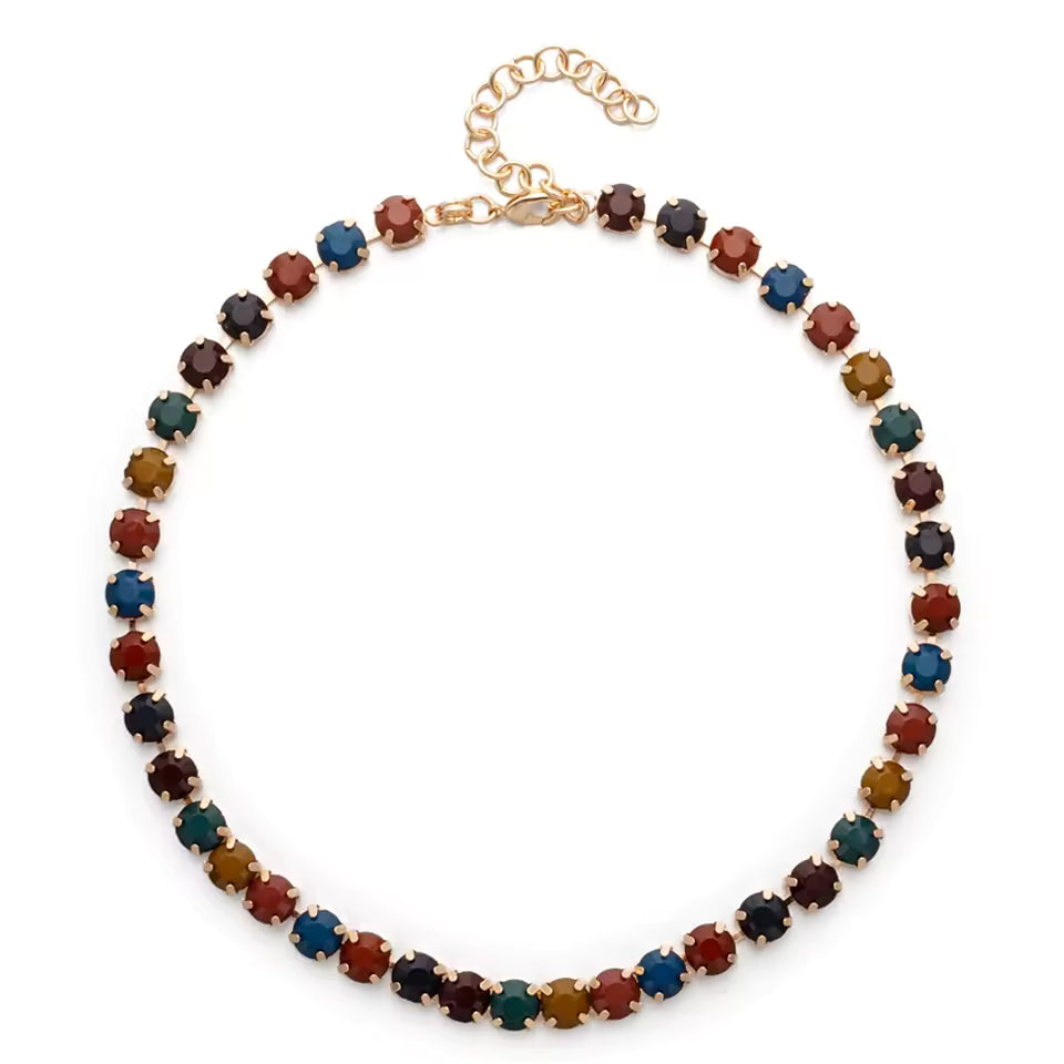 Resin stone necklace