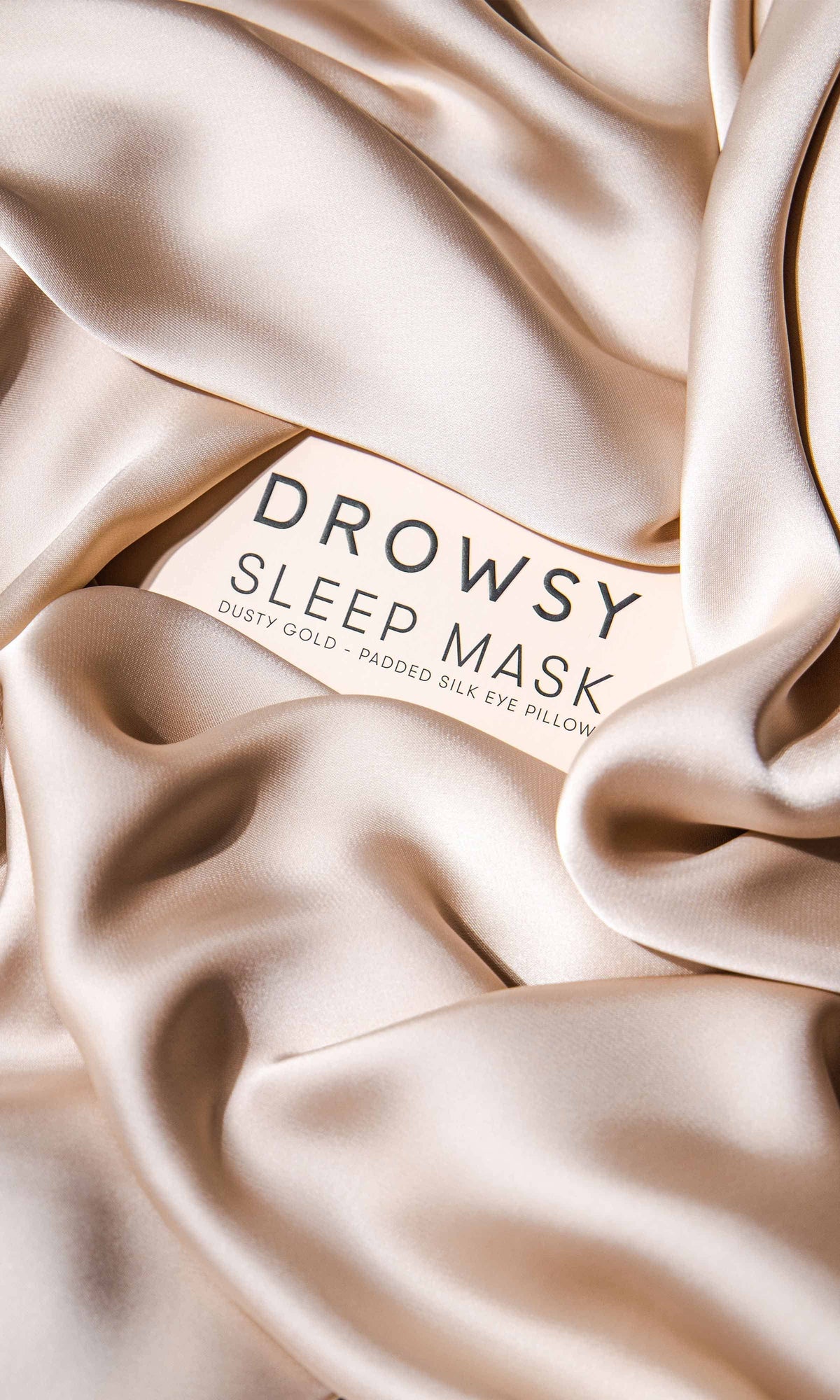 Dusty Gold Silk Sleep Mask
