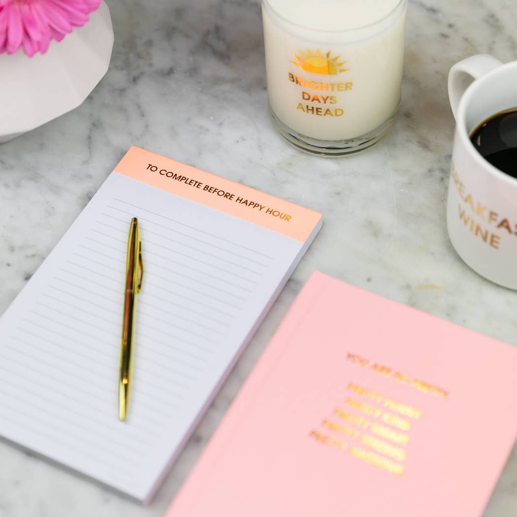 You Are So Pretty hardcover daily journal in sunset pink product photo - interior view - BLVD Boutik