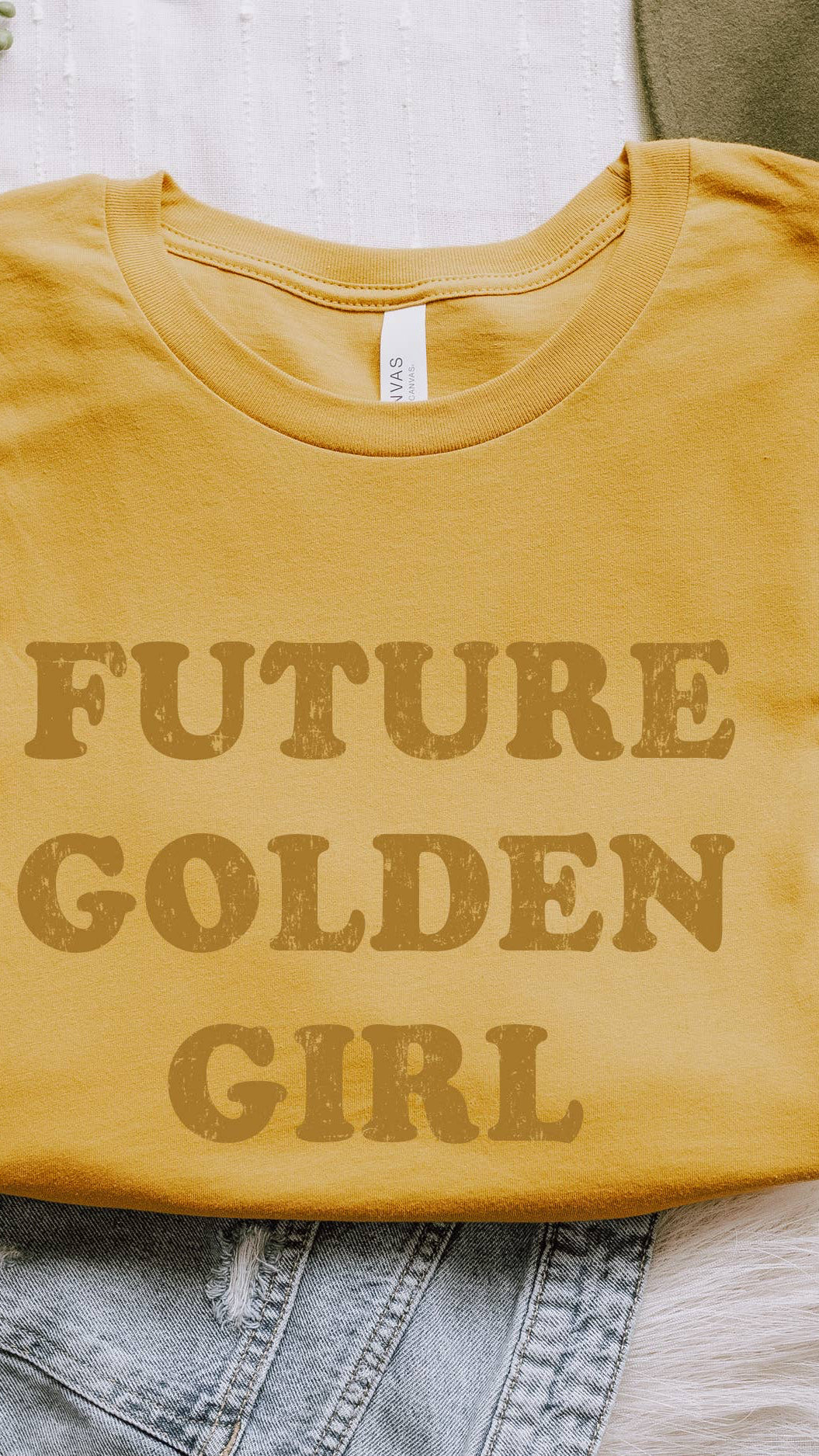 "Future Golden Girl" T Shirt/Gold