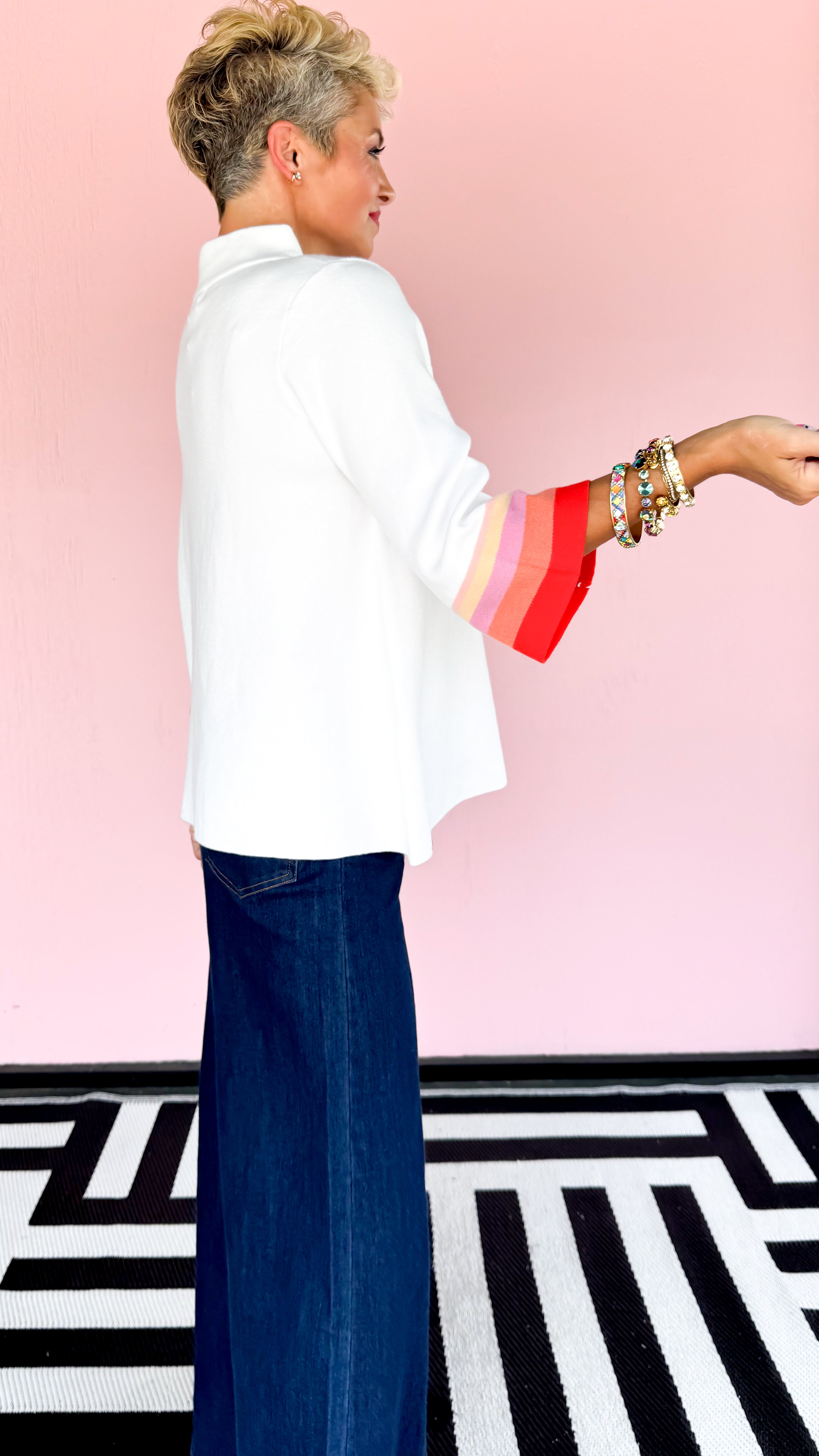 Margie Multi Color Stripe Sweater