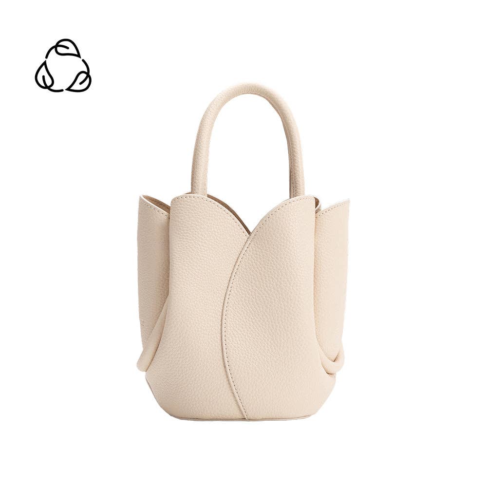 Bone tulip mini bag accessory - front view - BLVD Boutik