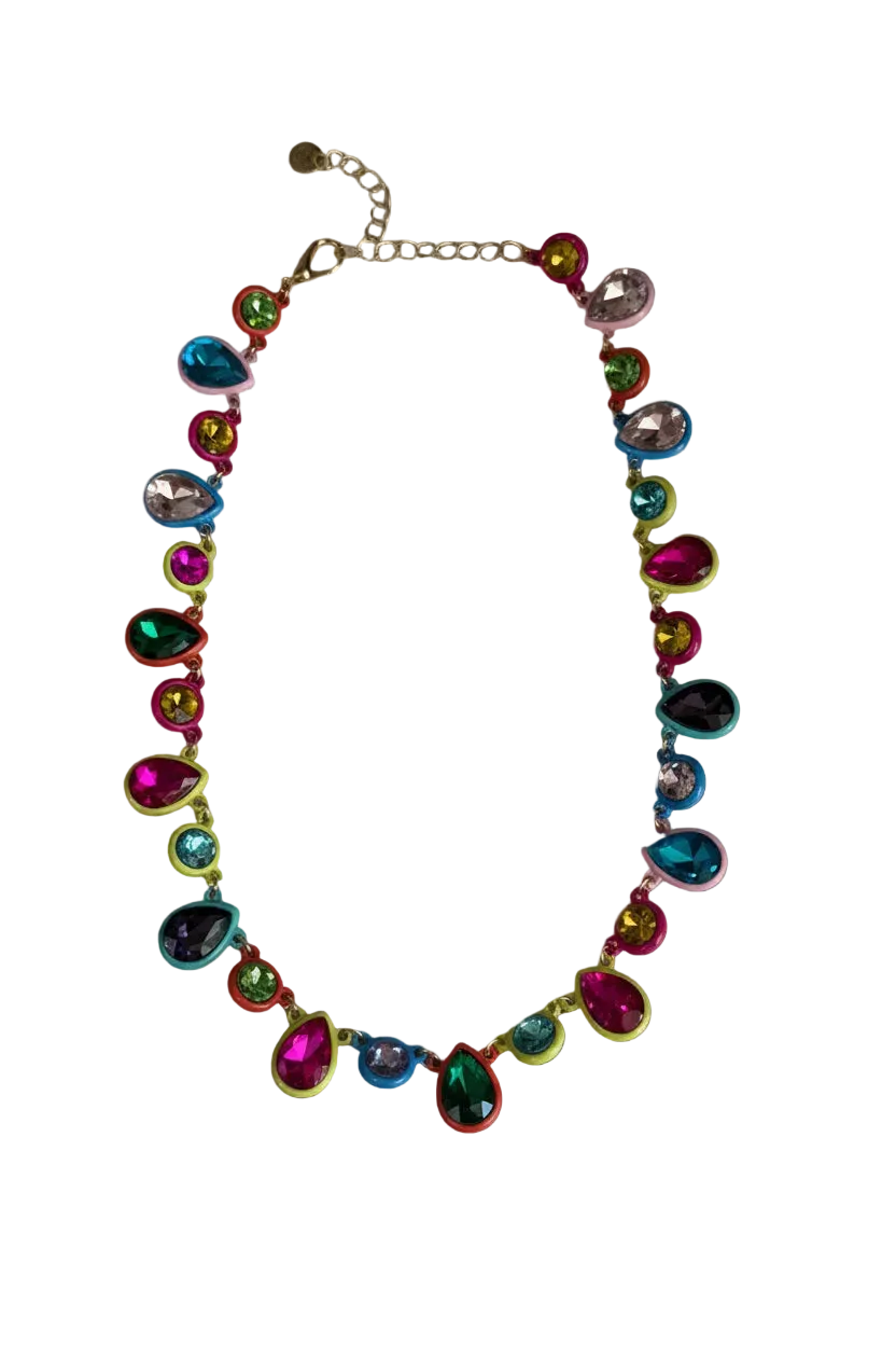 Multi Colored Enamel Necklace