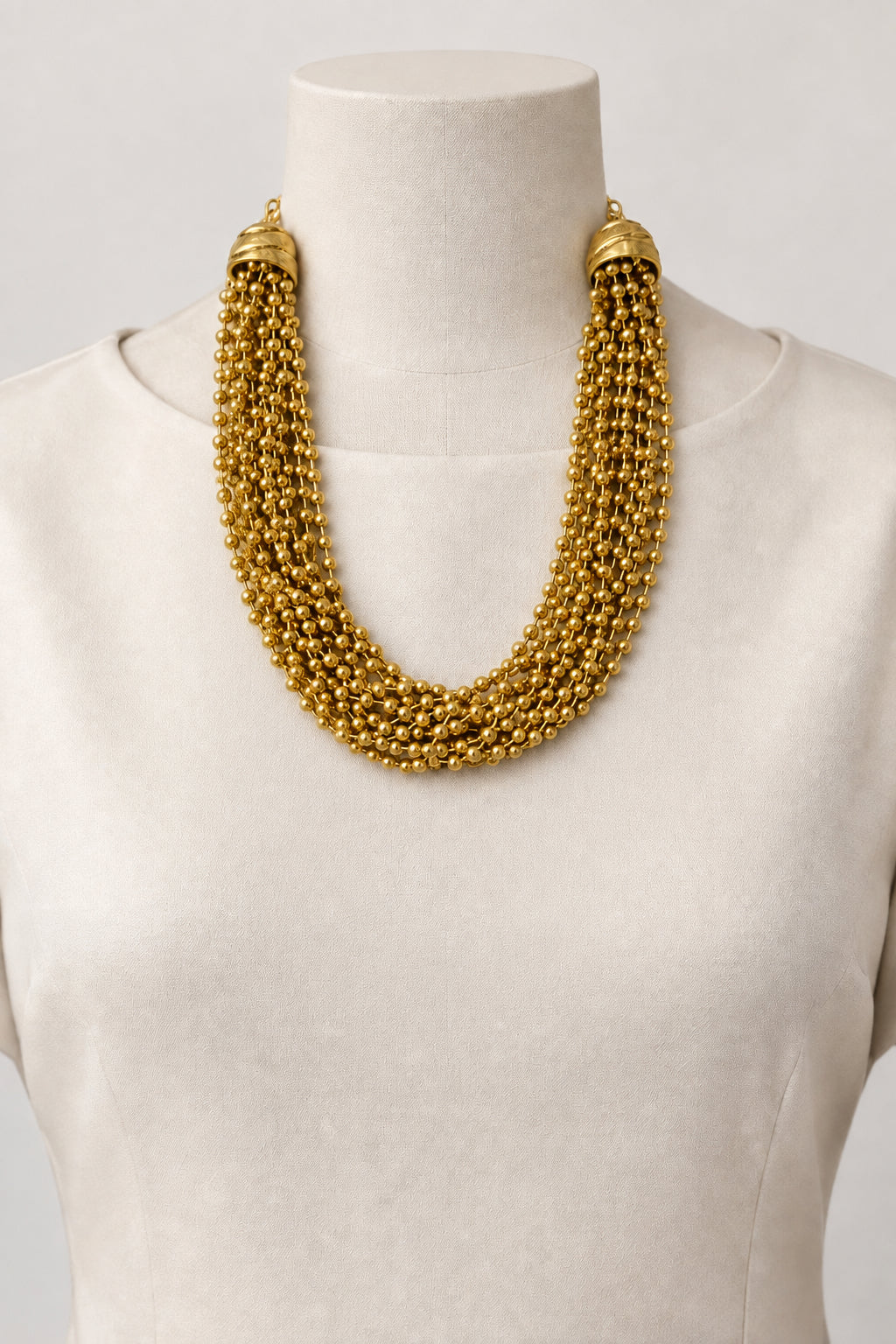 I R I & Studio 10 Strand Ball Chain Necklace, ten-strand ball chain, alternate view