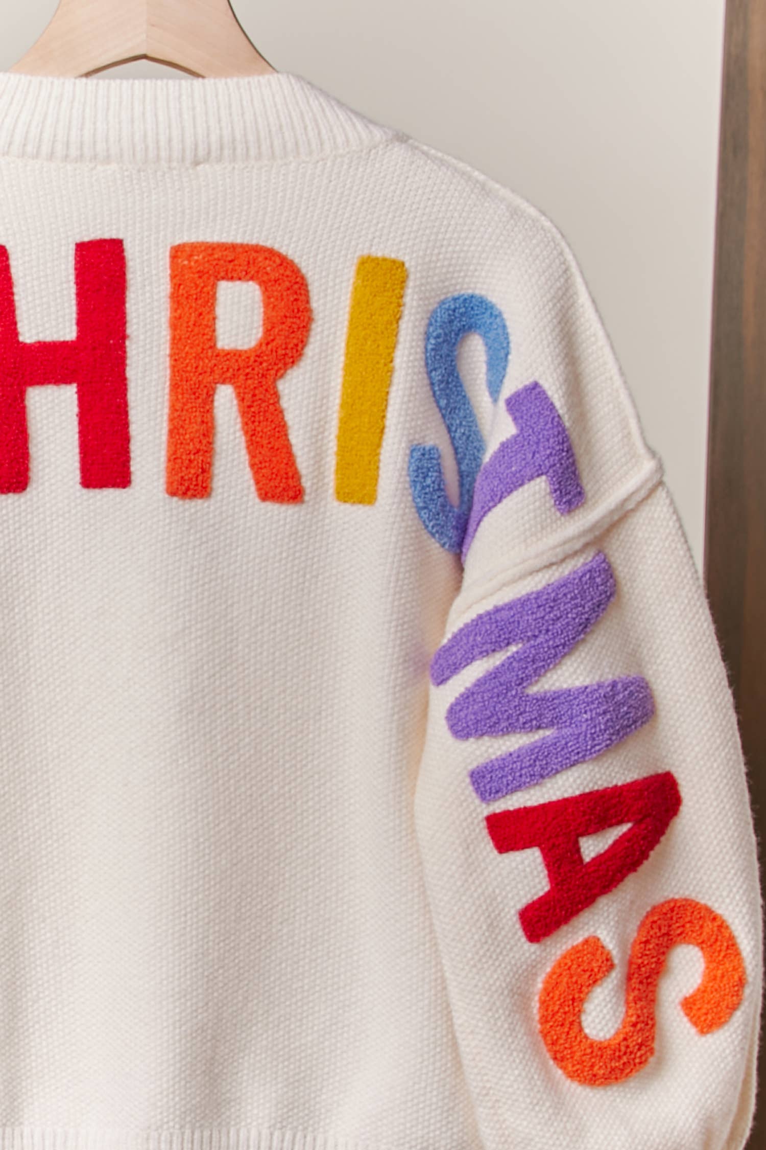 OVERSIZE Christmas Sweater with Lettering - The BLVD