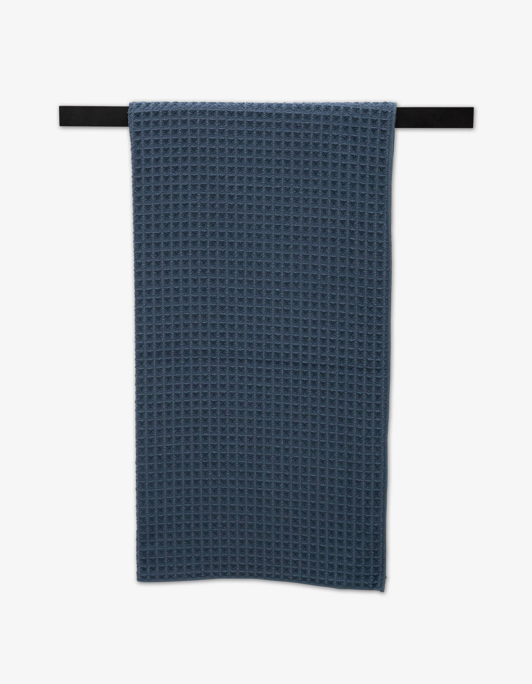 Midnight Blue Waffle Bath Towel - The BLVD