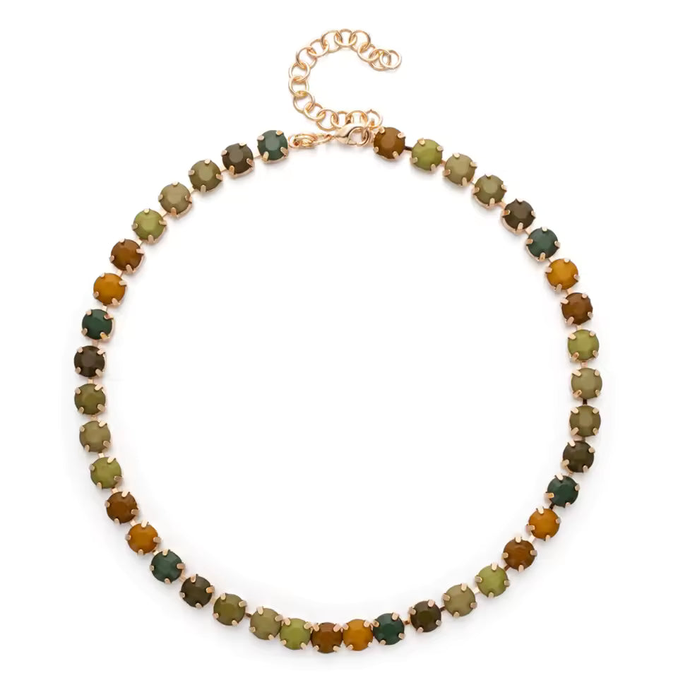 Resin stone necklace