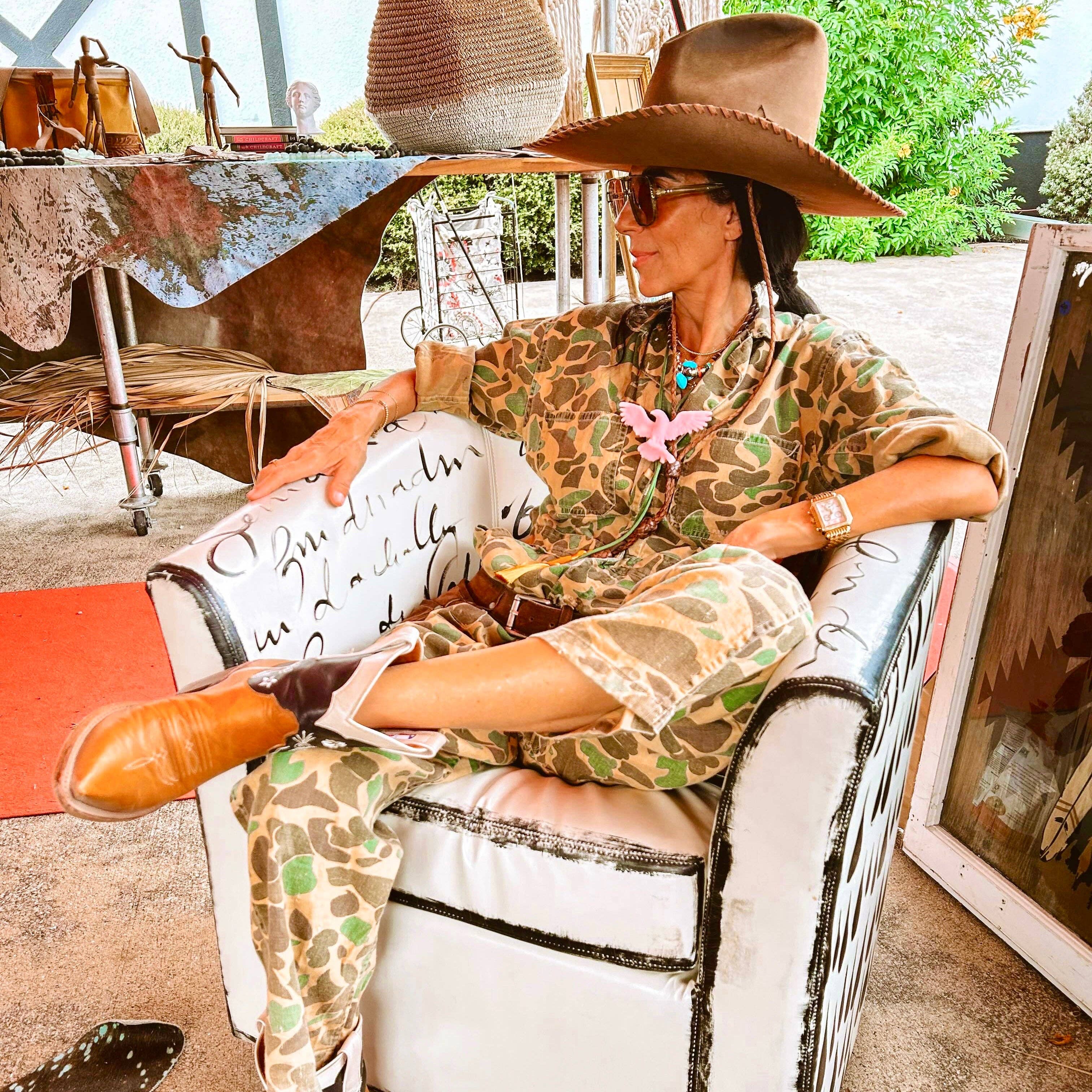 Eagle Bolo Blush Pink with Olive & Golden Yellow